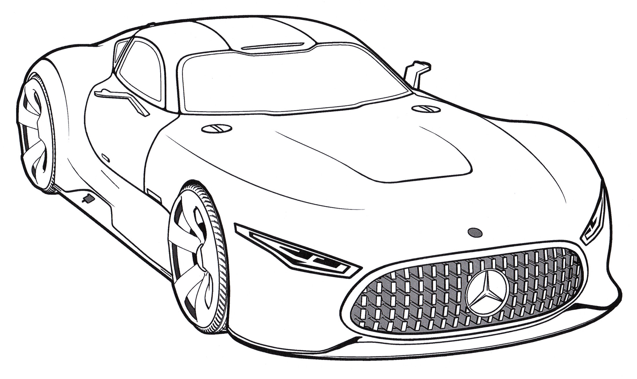 Розмальовка Mercedes AMG Vision Gran Turismo