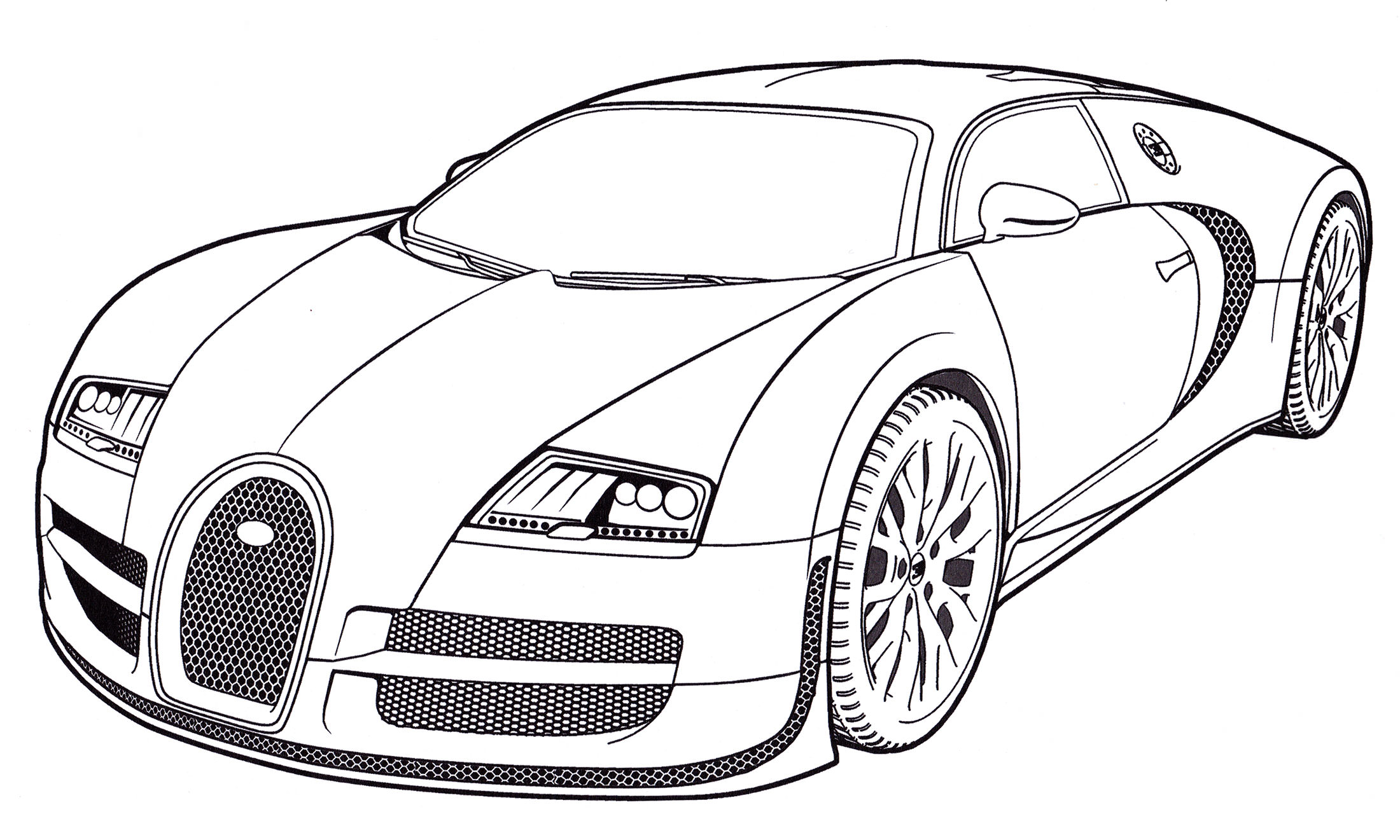 Розмальовка Bugatti Veyron 16.4 Super Sport
