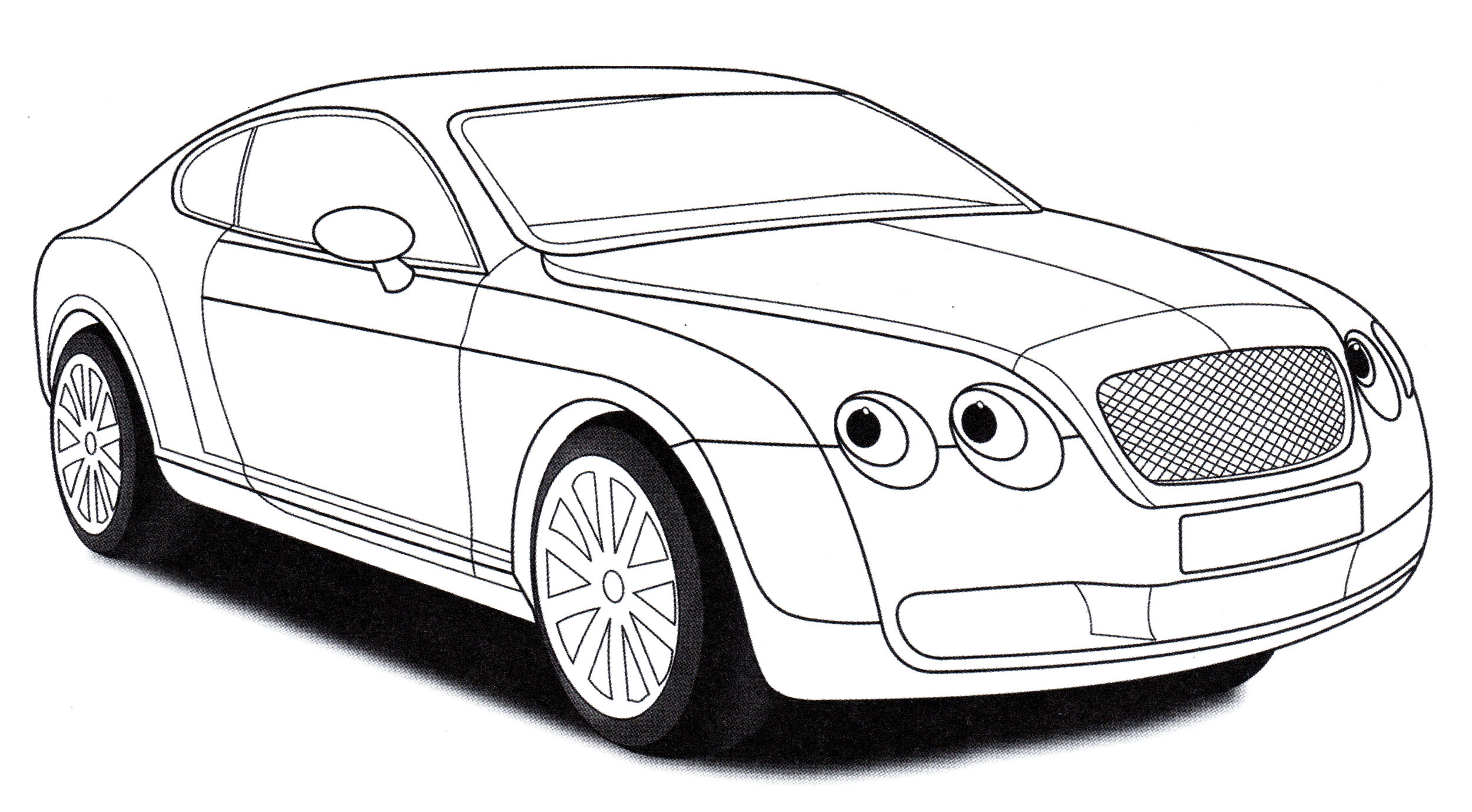 Розмальовка Bentley Continental GT