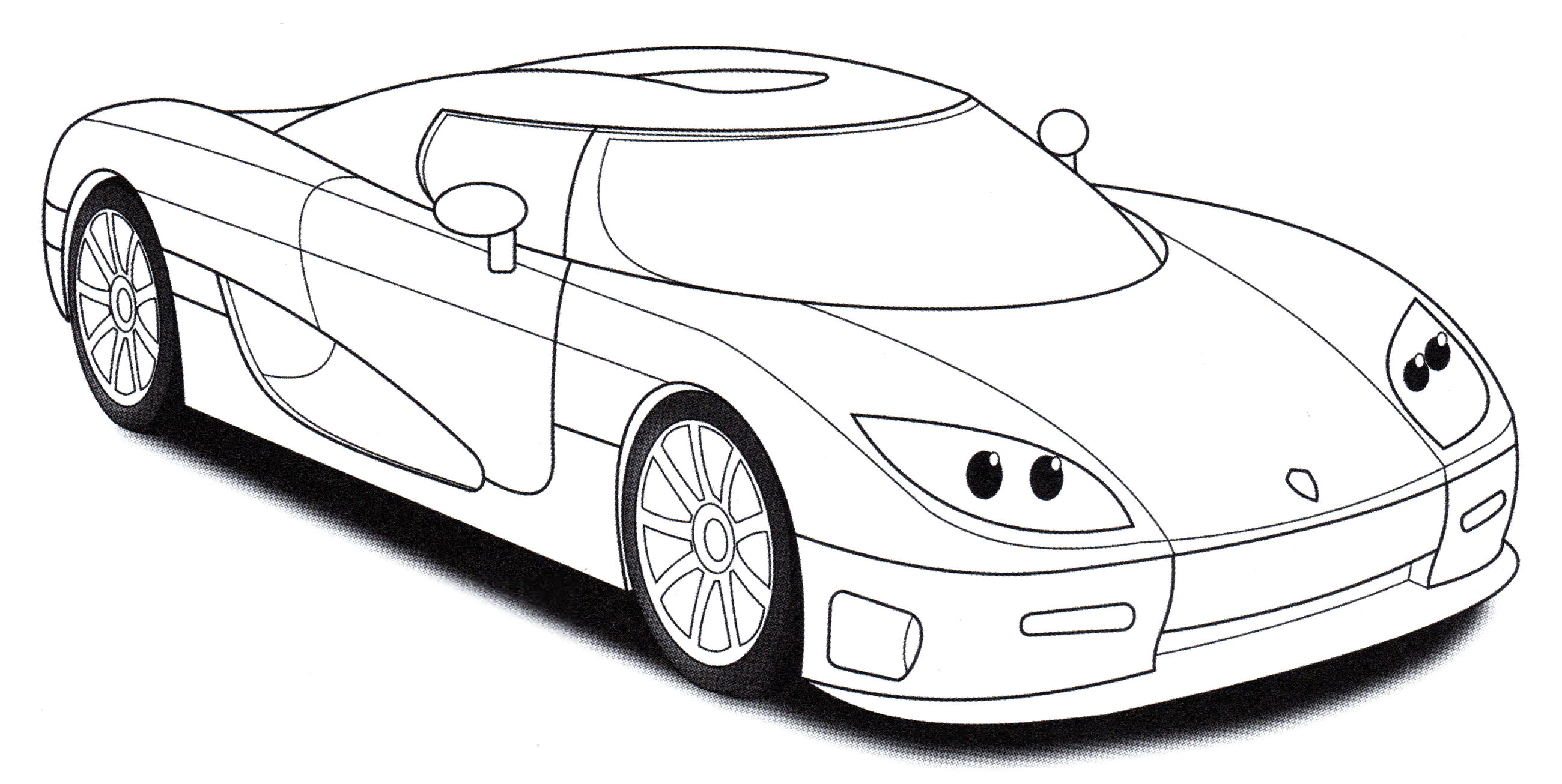 Розмальовка Koenigsegg CCR