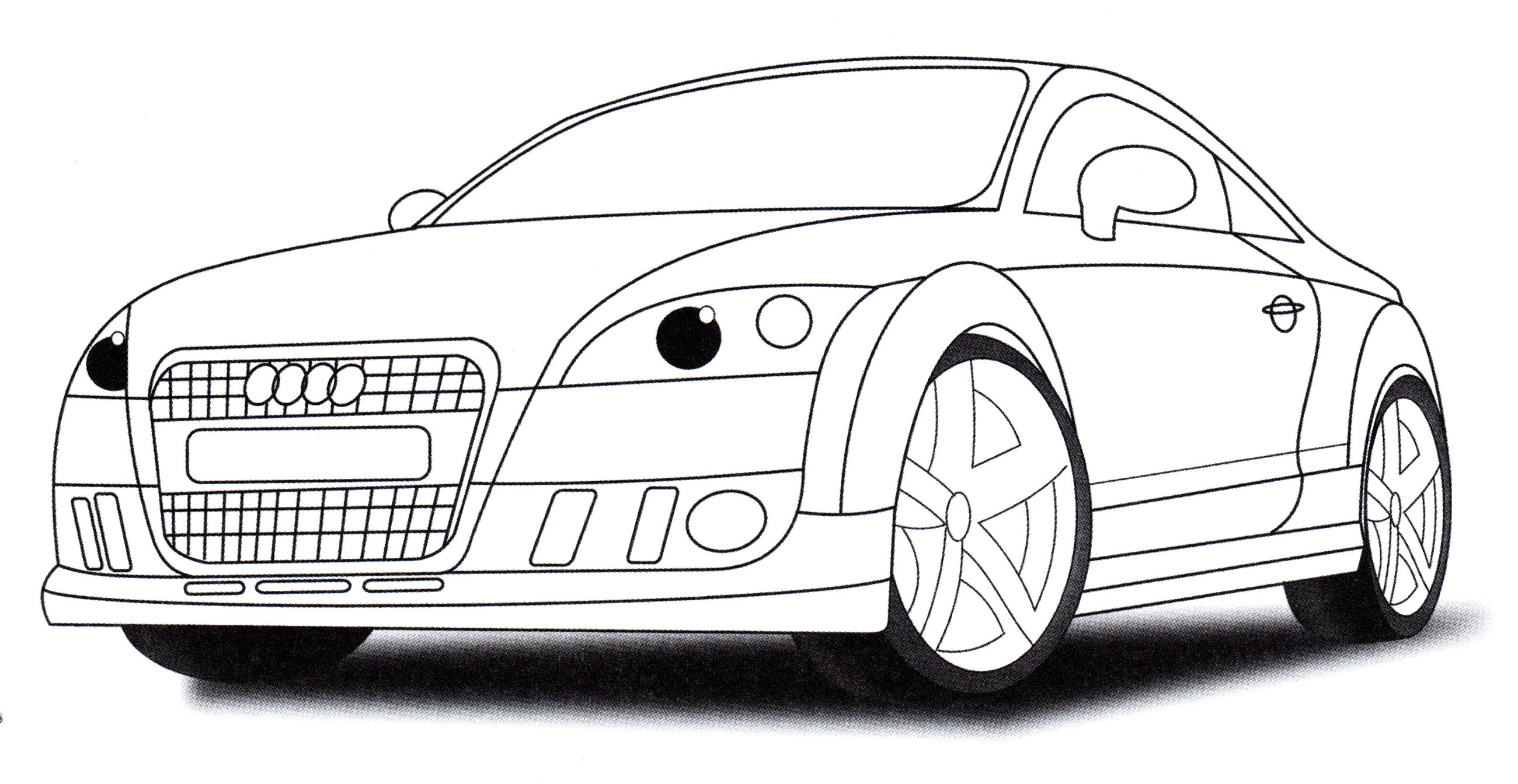 Розмальовка Audi TT Coupe