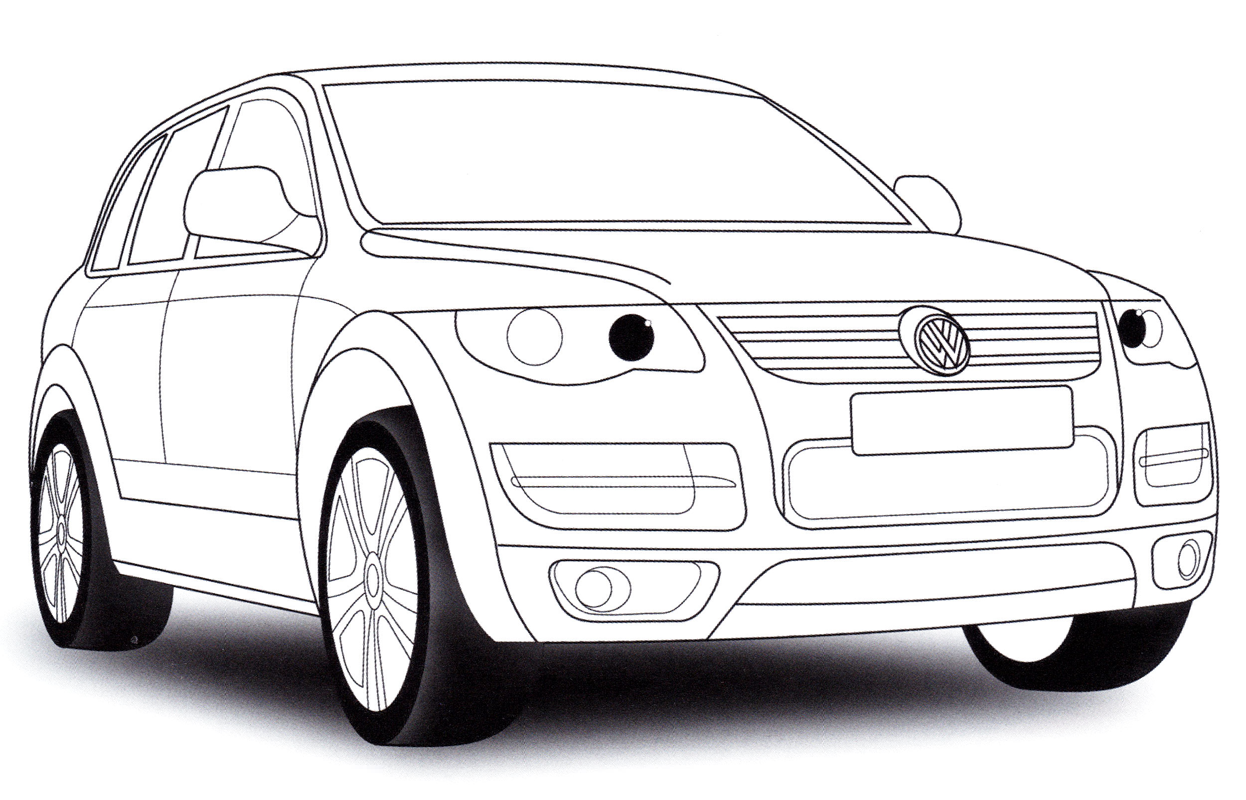 Розмальовка Volkswagen Touareg