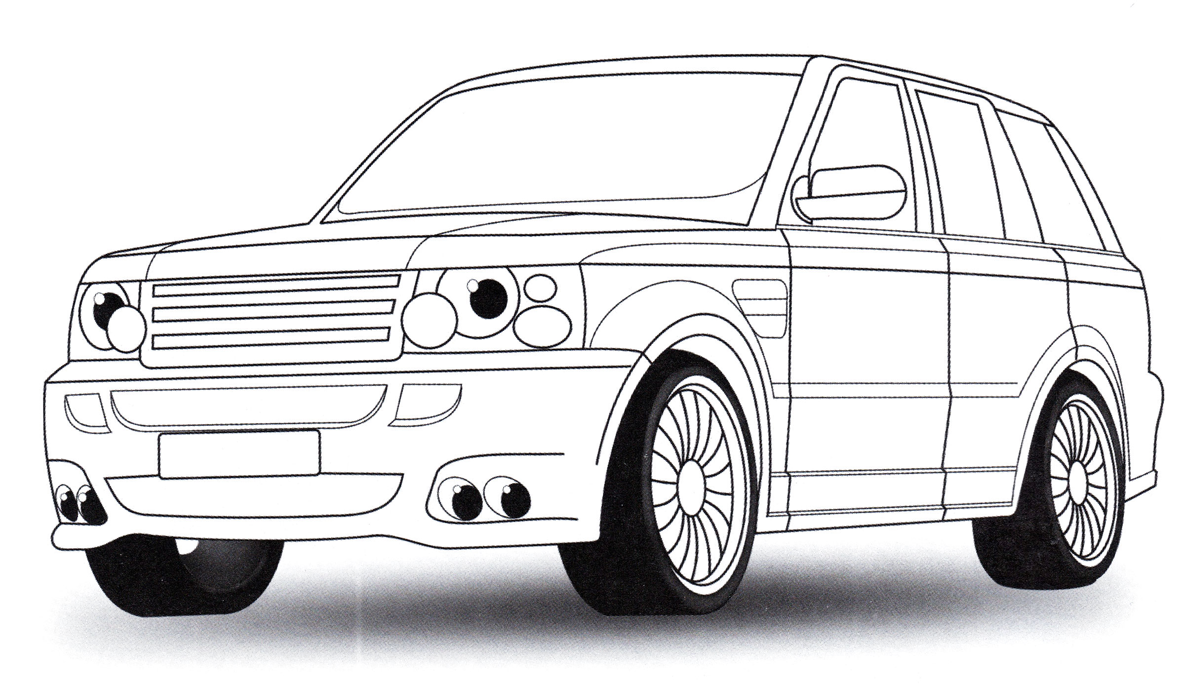 Розмальовка Range Rover Sport
