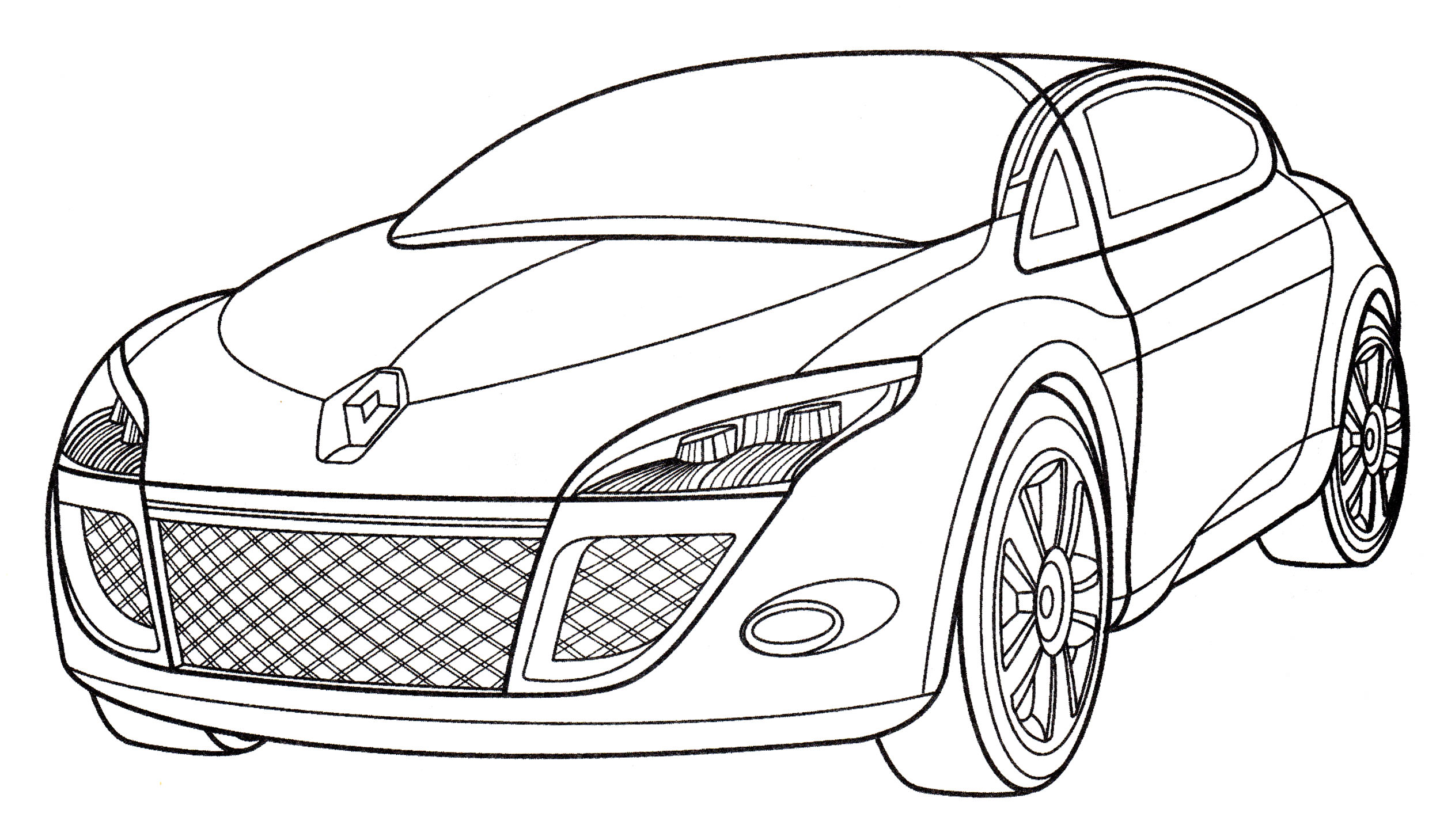 Розмальовка Renault Megane