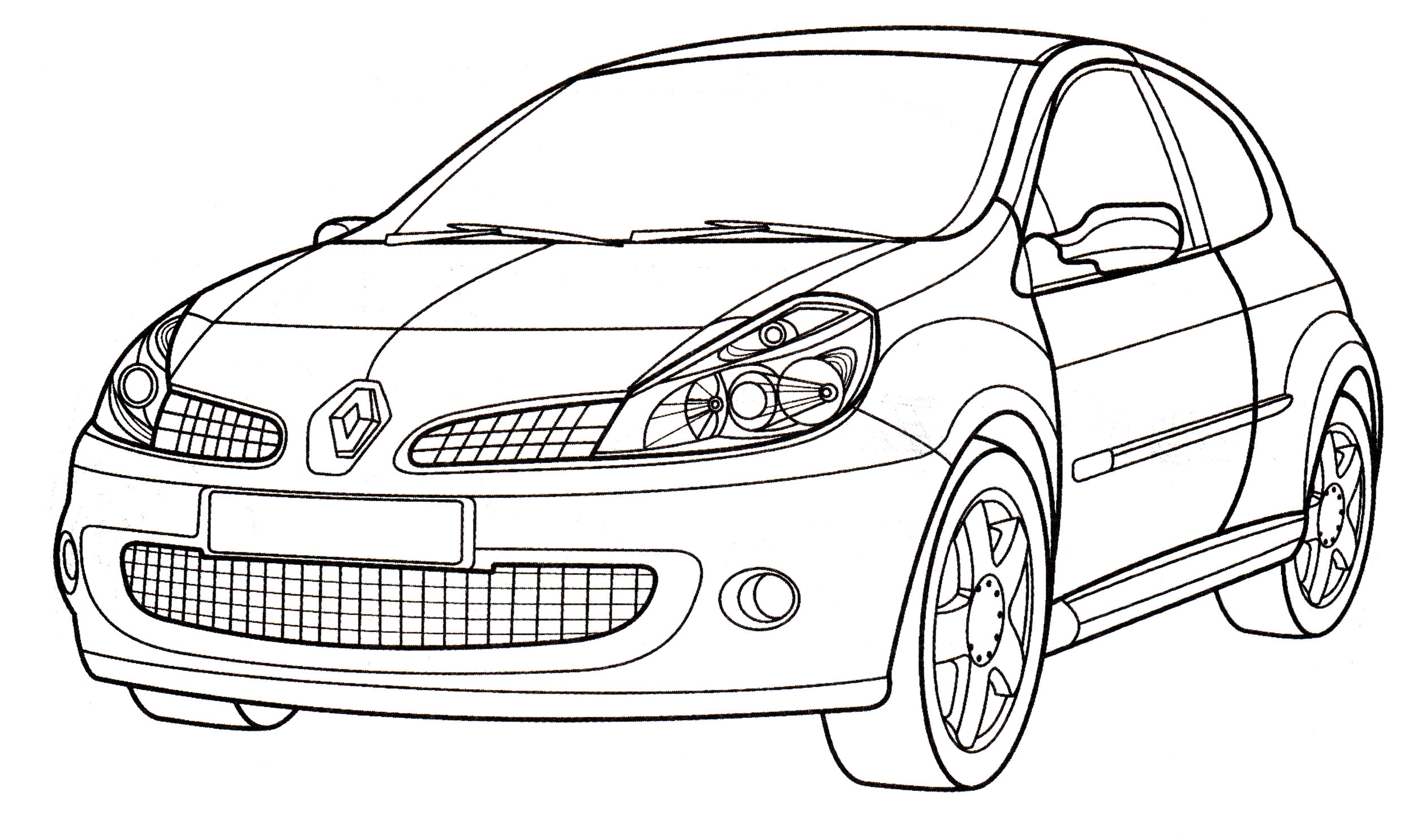 Розмальовка Renault Clio Sport