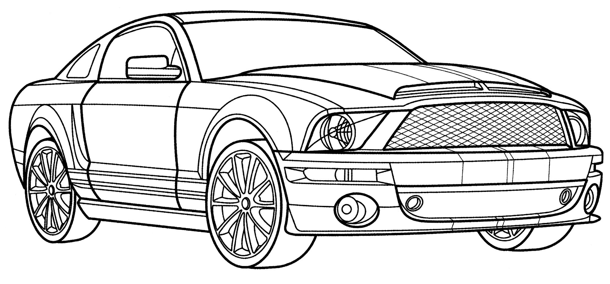 Розмальовка Ford Mustang
