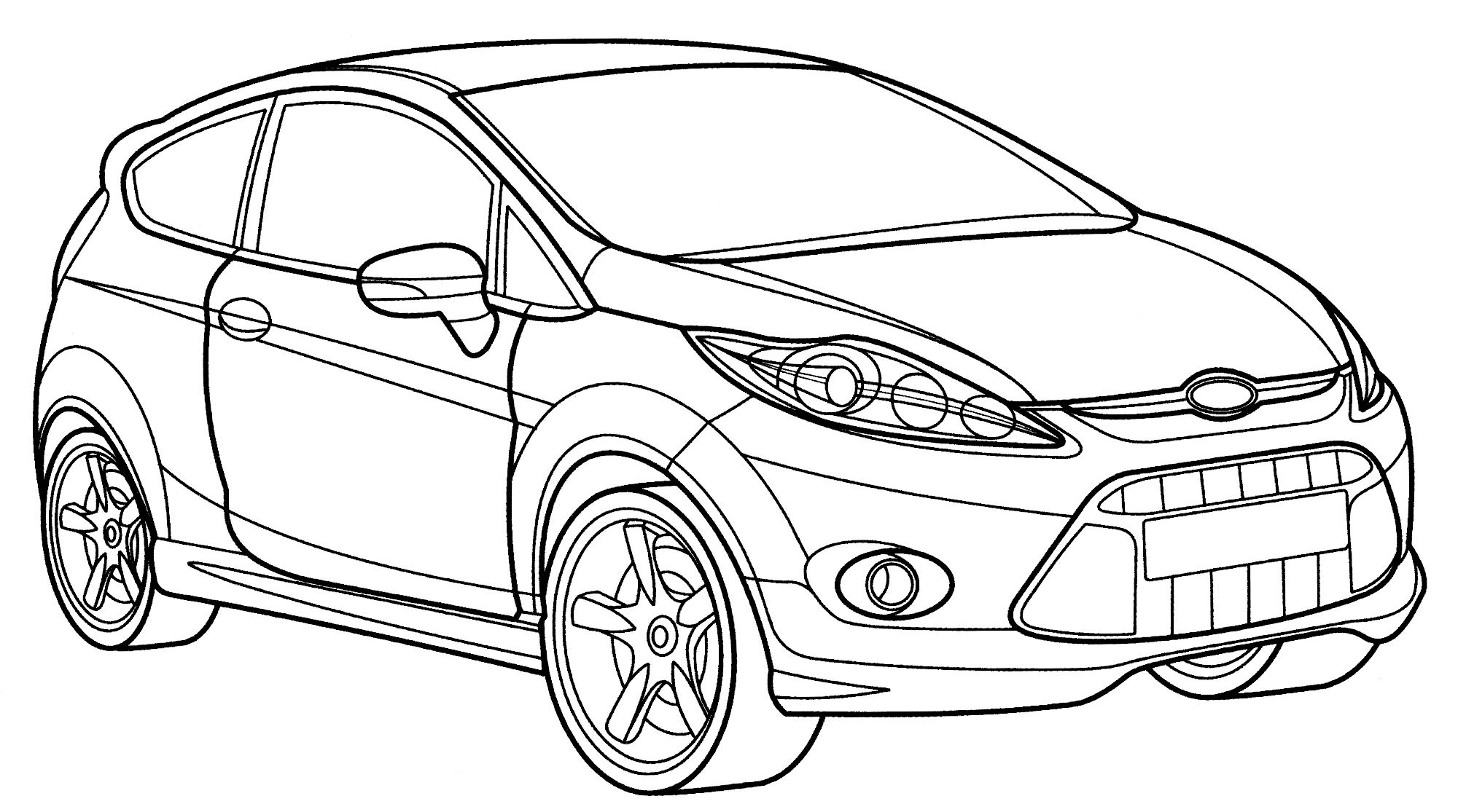 Розмальовка Ford Fiesta