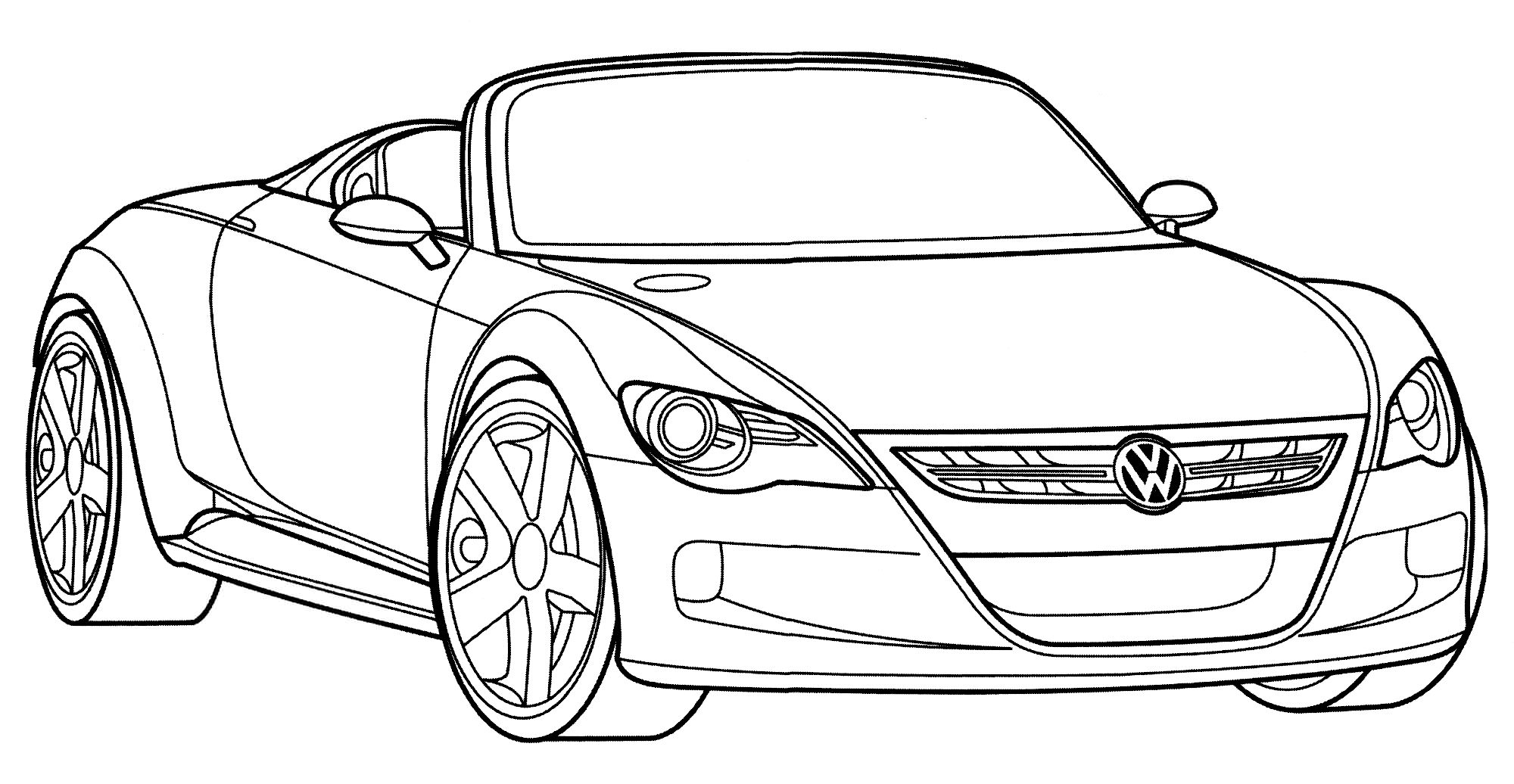 Розмальовка Volkswagen Concept R