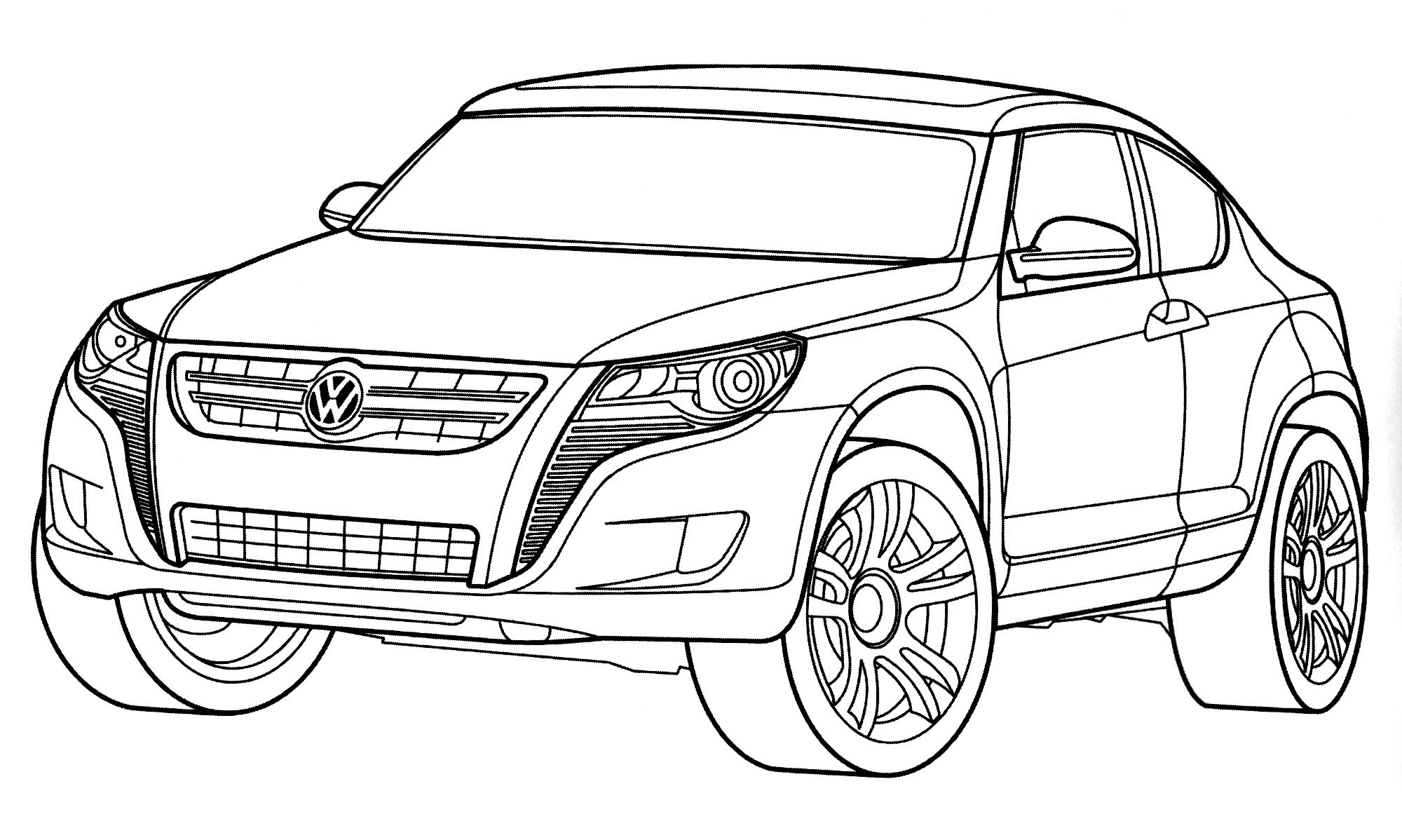 Розмальовка Volkswagen Concept A