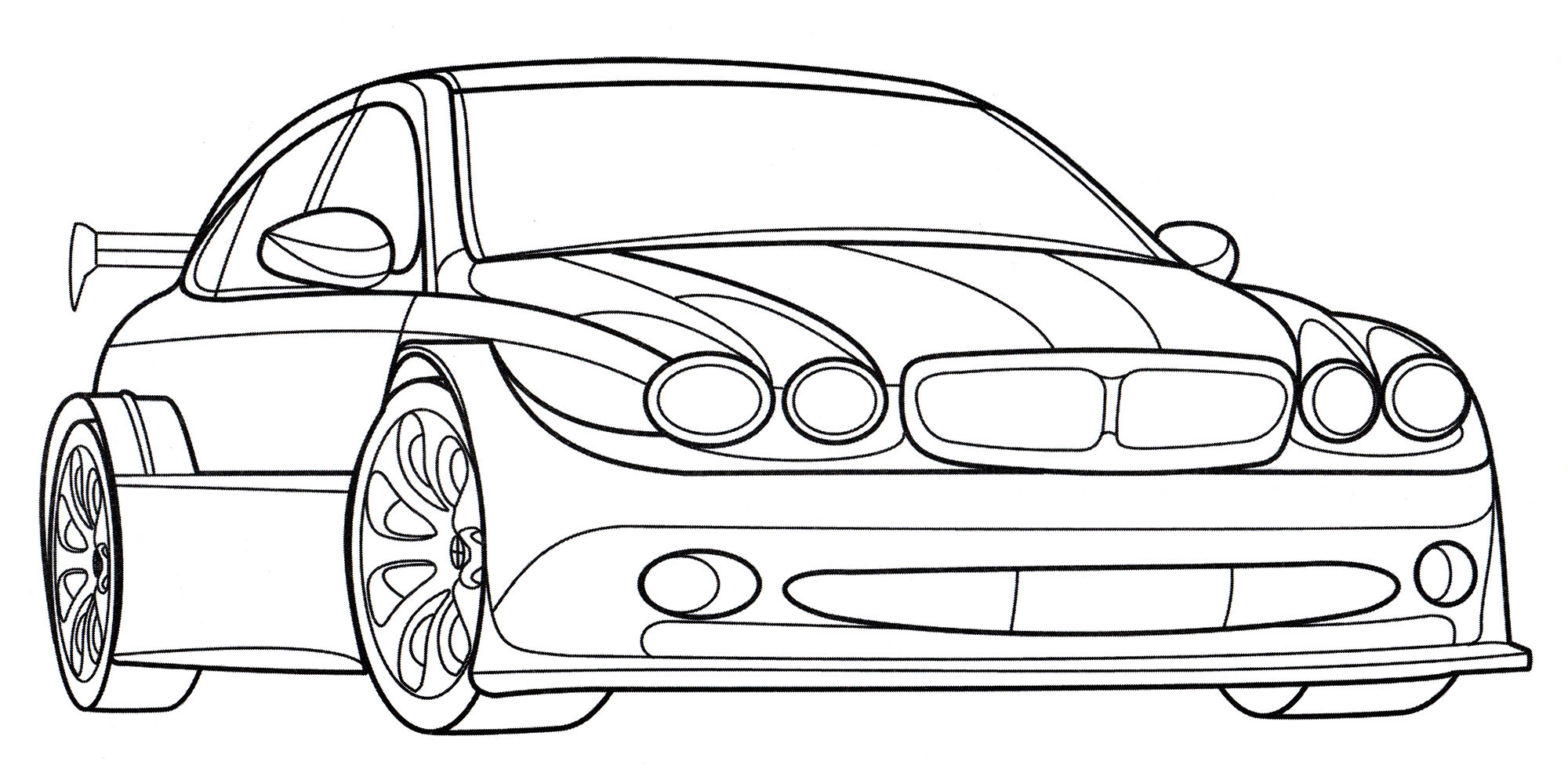 Розмальовка Jaguar X-Type Racing