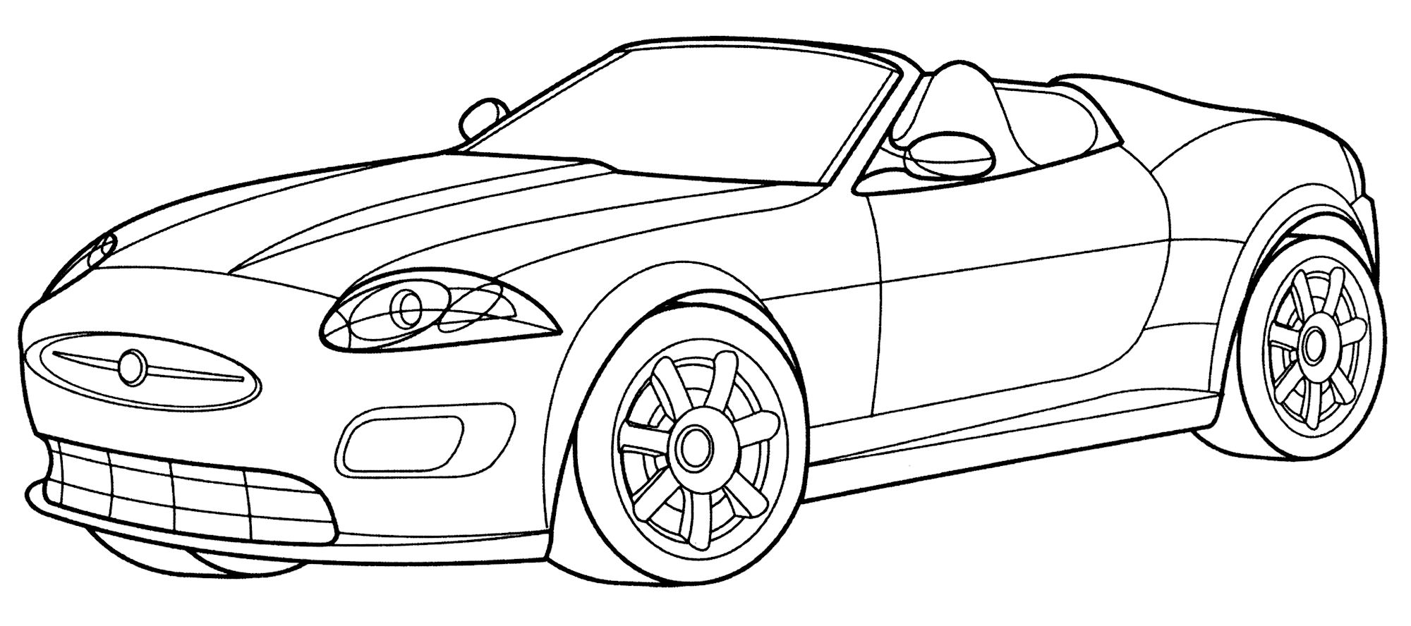 Розмальовка Jaguar XKR