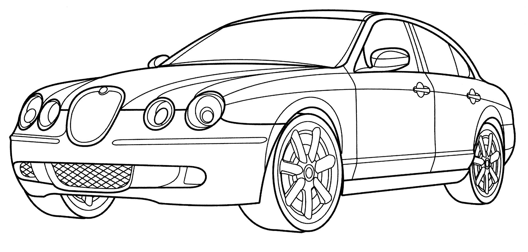 Розмальовка Jaguar S-Type