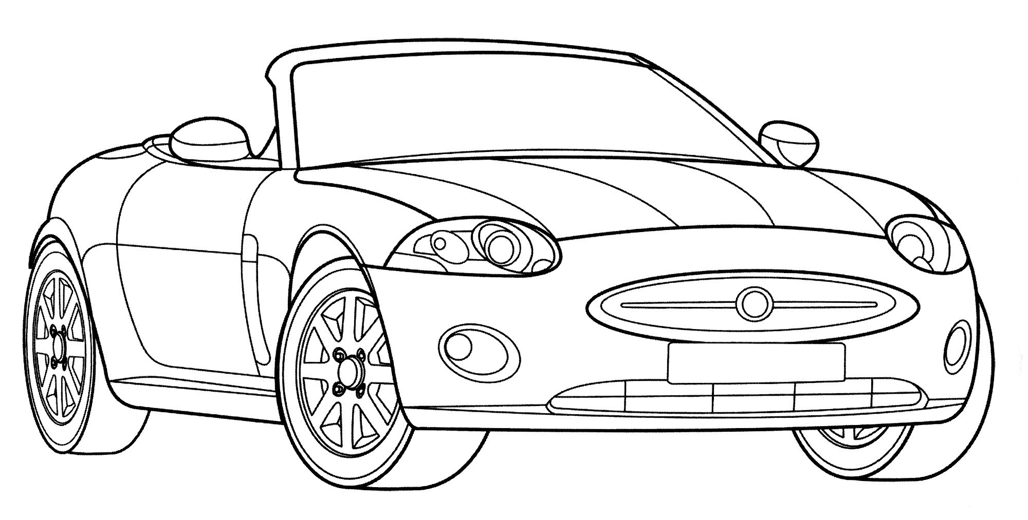 Розмальовка Jaguar XK