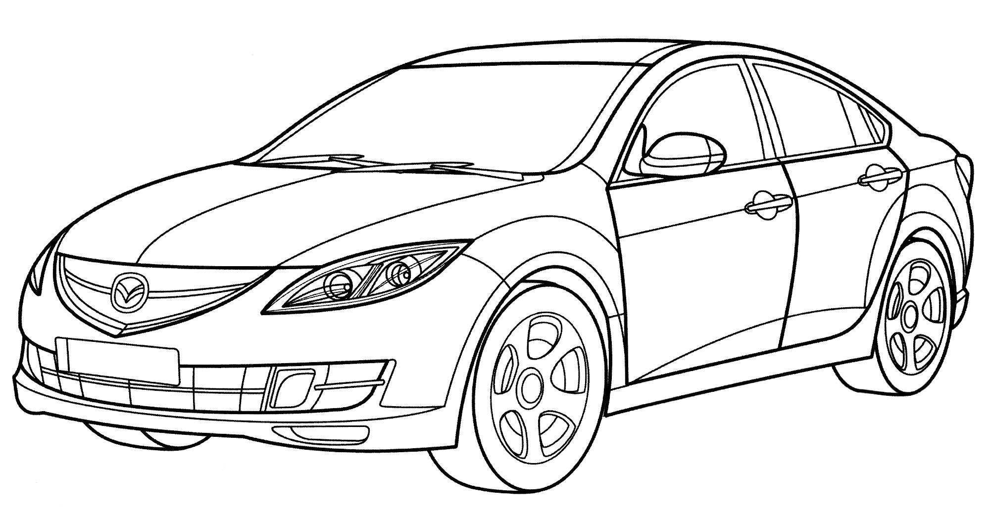 Розмальовка Mazda 6