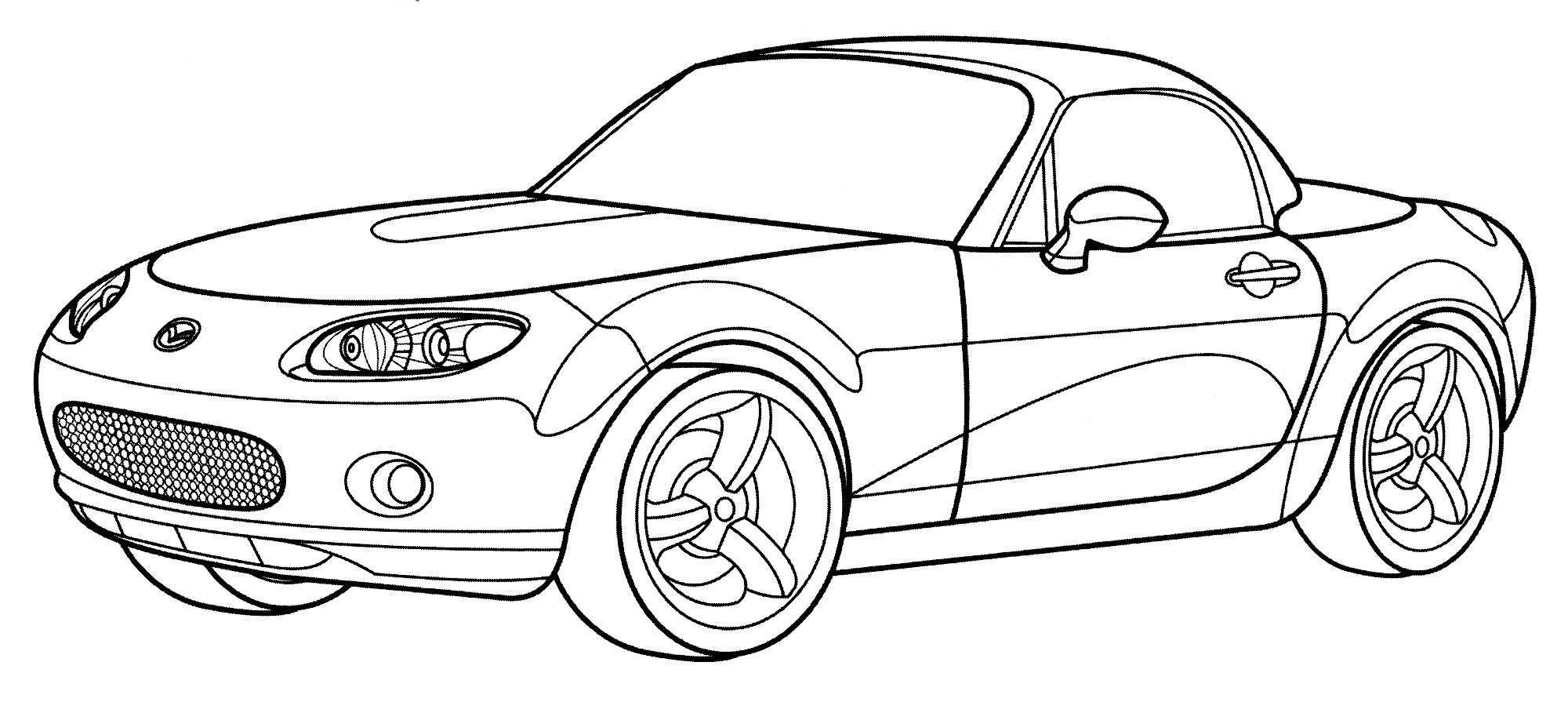 Розмальовка Mazda MX-5