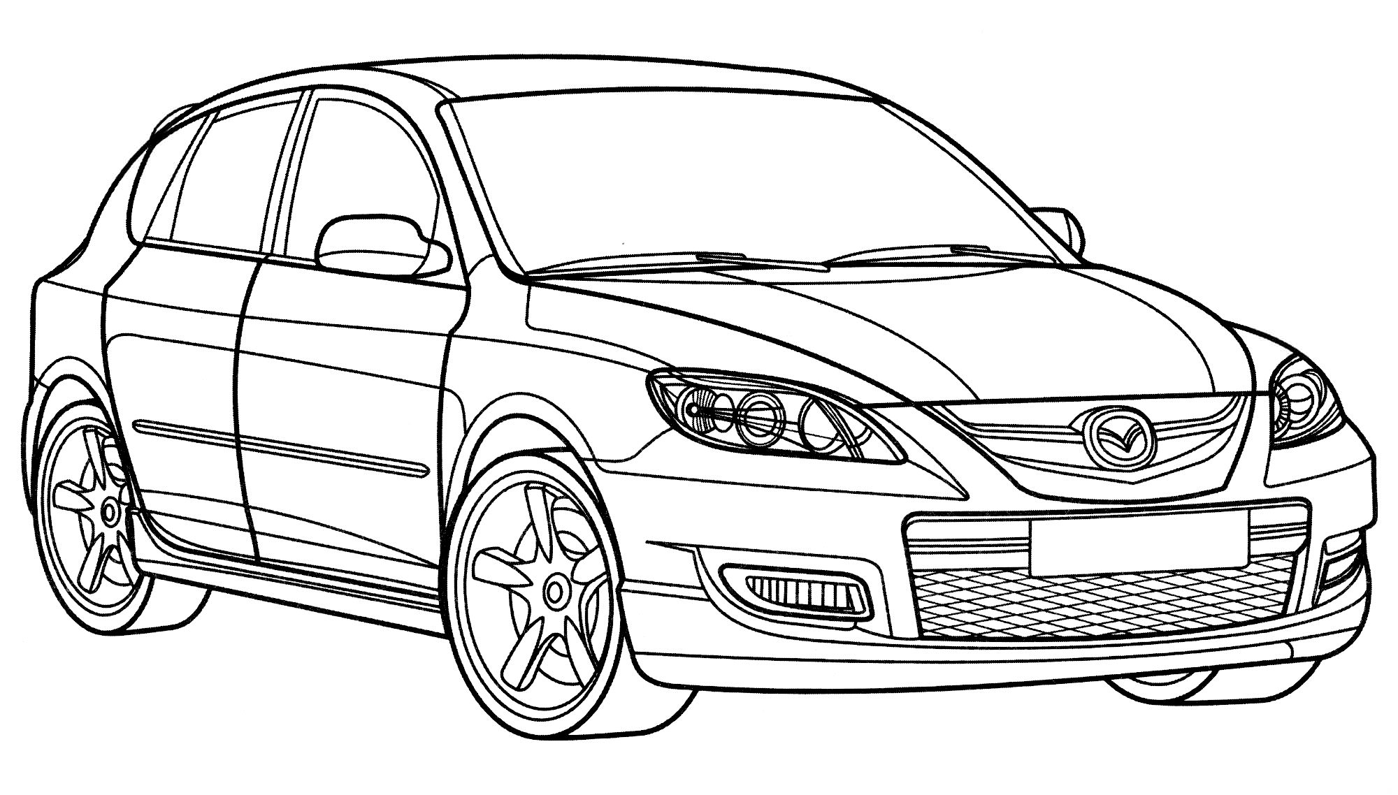 Розмальовка Mazda 3