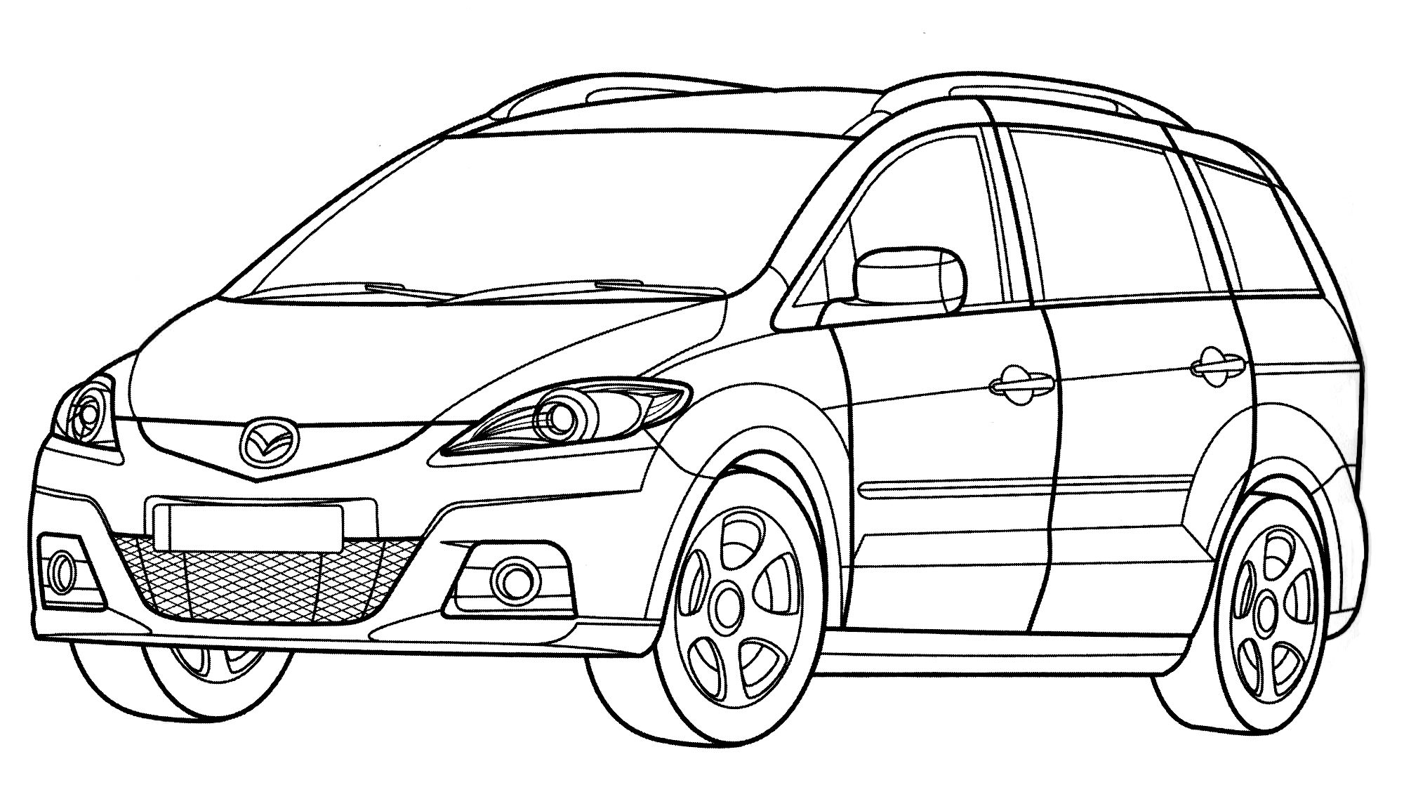 Розмальовка Mazda 5