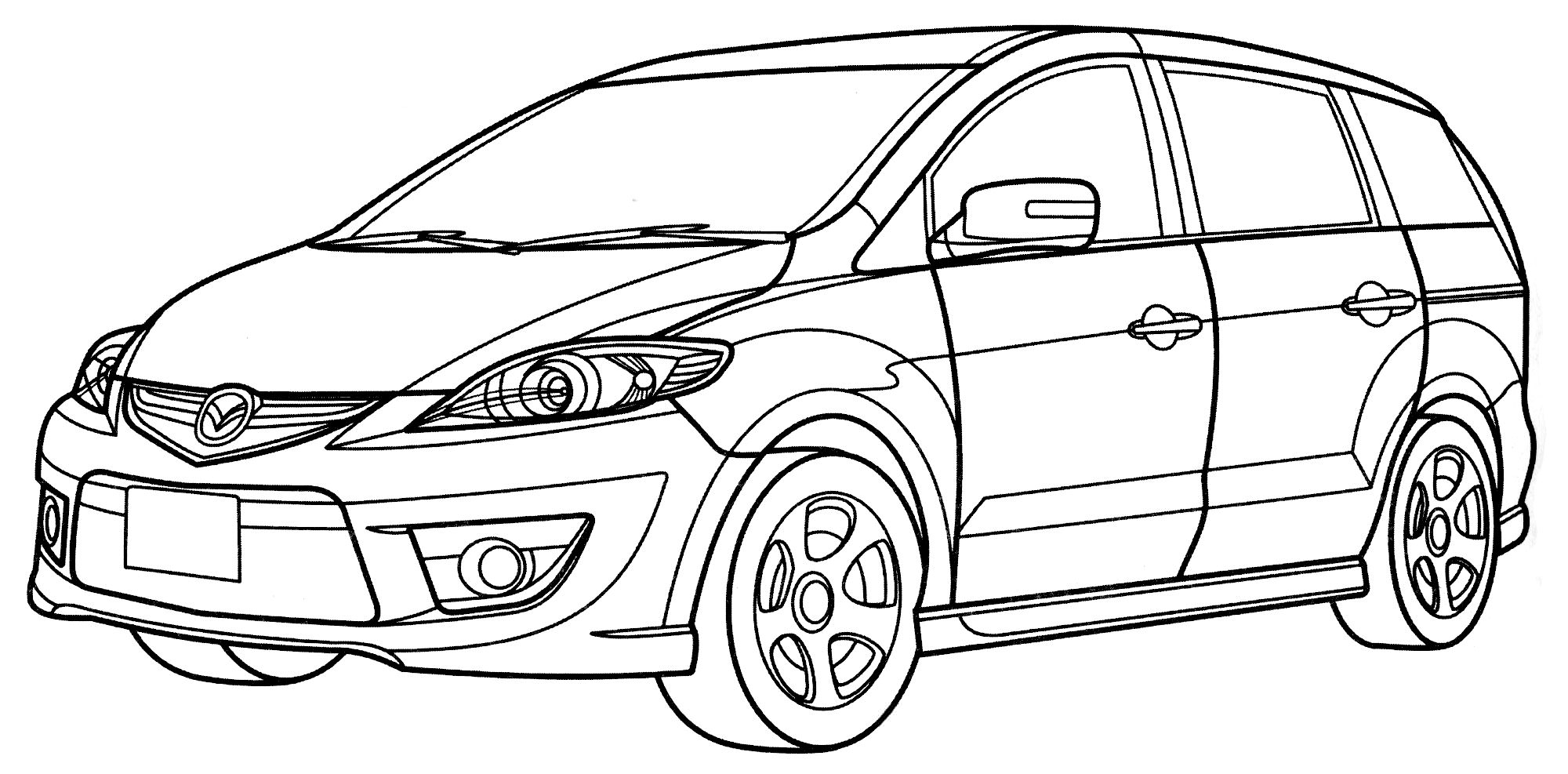 Розмальовка Mazda Premacy