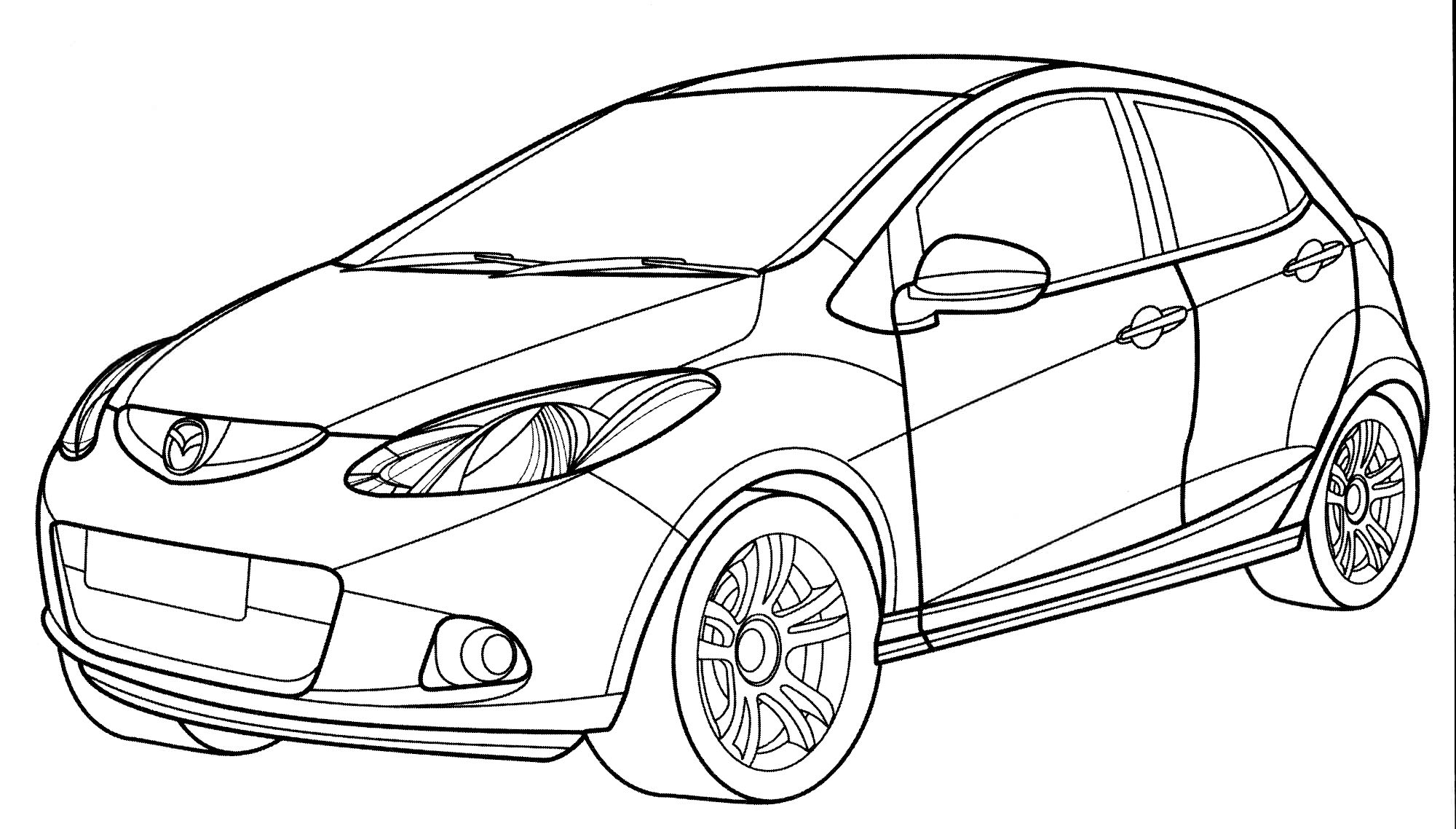 Розмальовка Mazda 2
