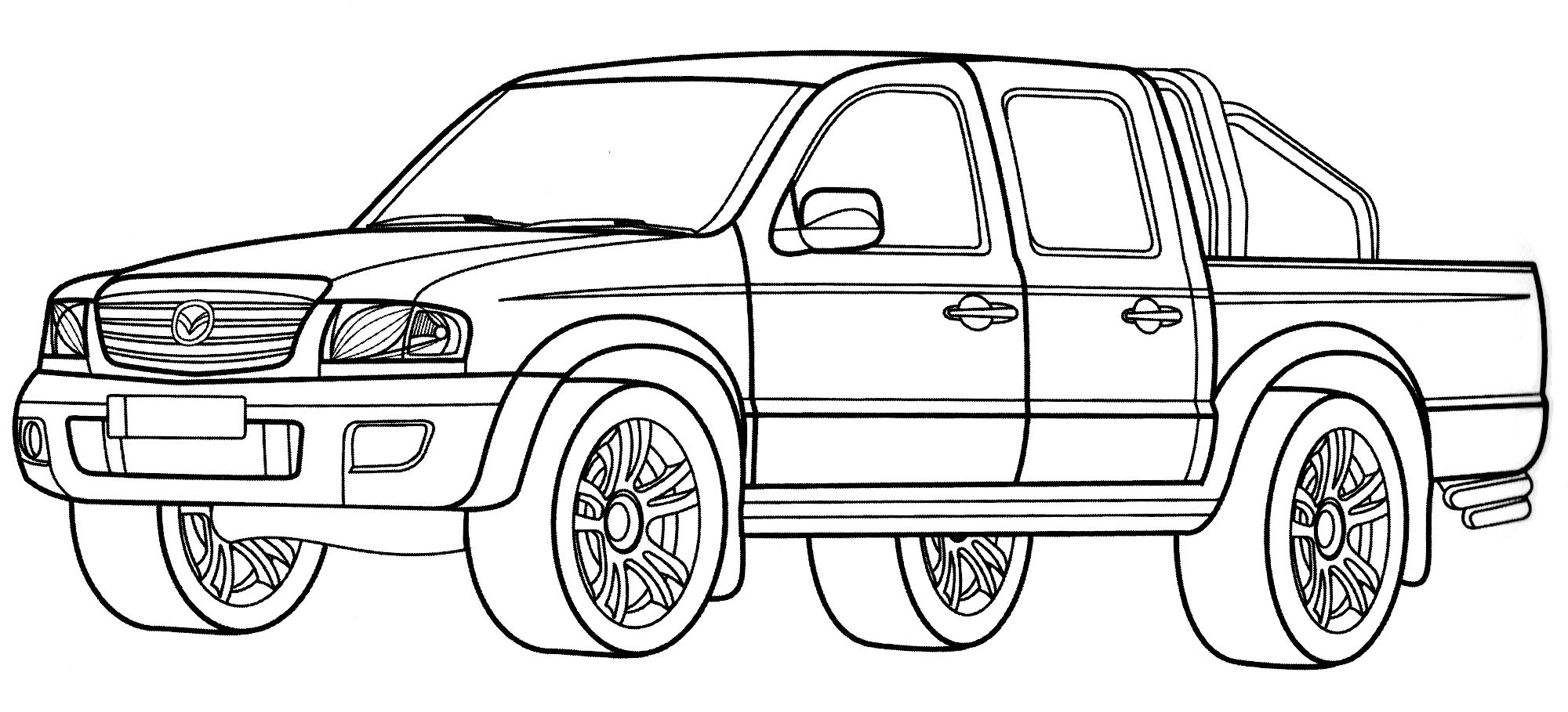 Розмальовка Mazda B2500