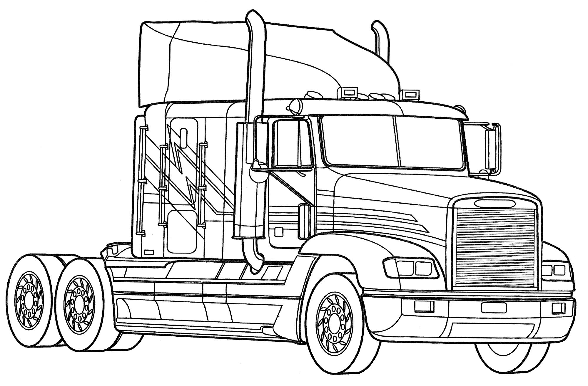 Розмальовка Freightliner FLD 120