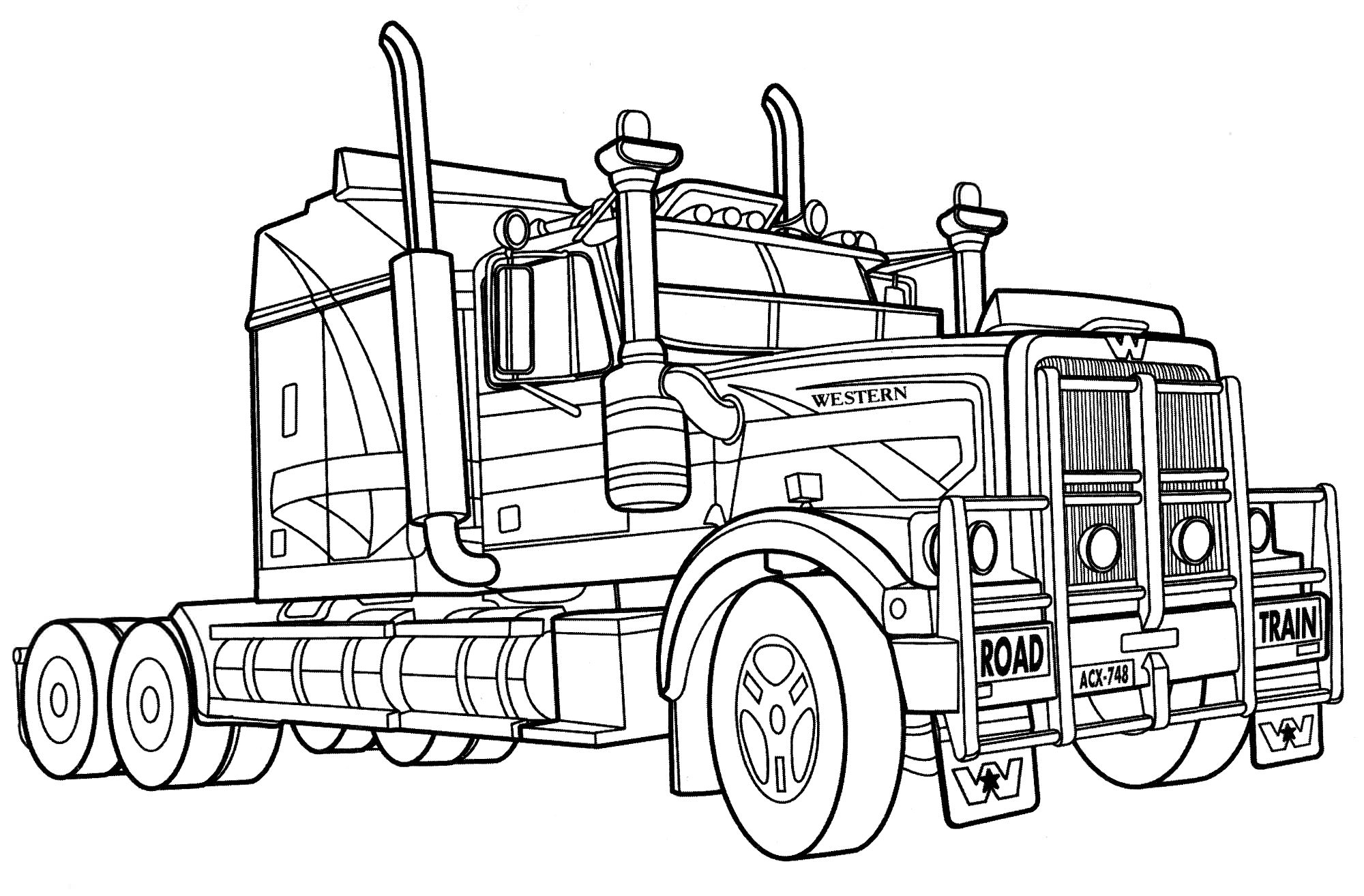 Розмальовка Australian Truck