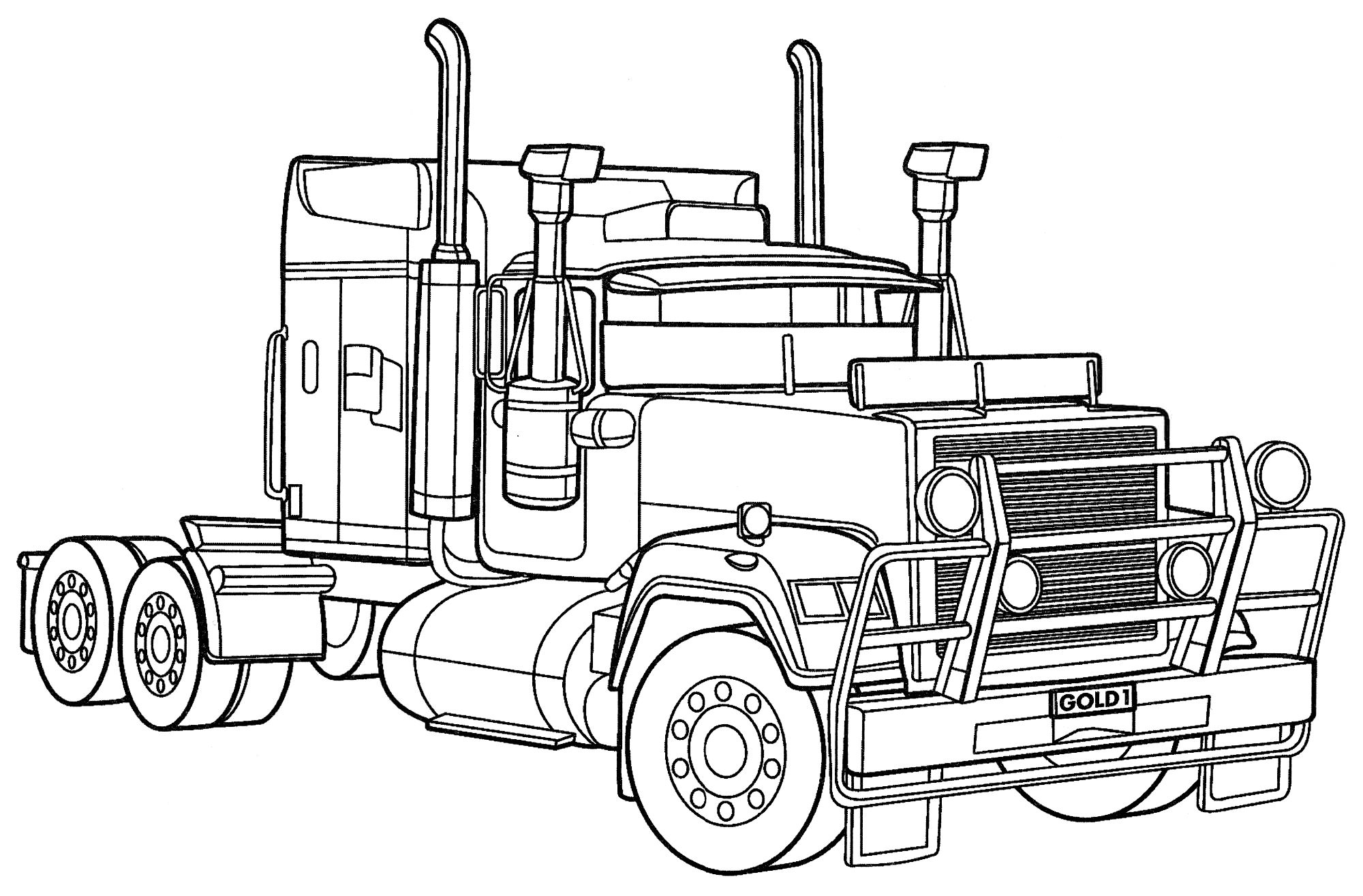 Розмальовка American Oil Truck
