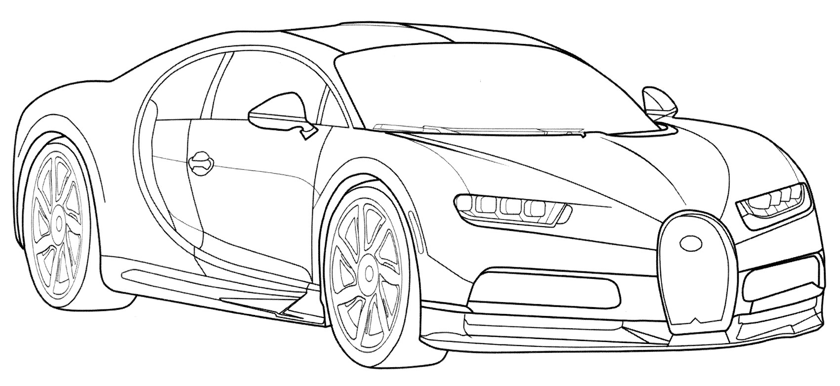 Розмальовка Bugatti Chiron
