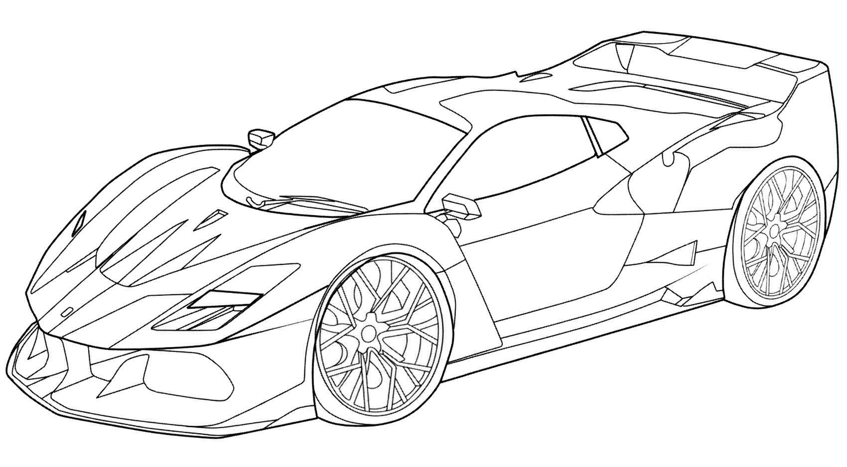 Розмальовка Ferrari F40