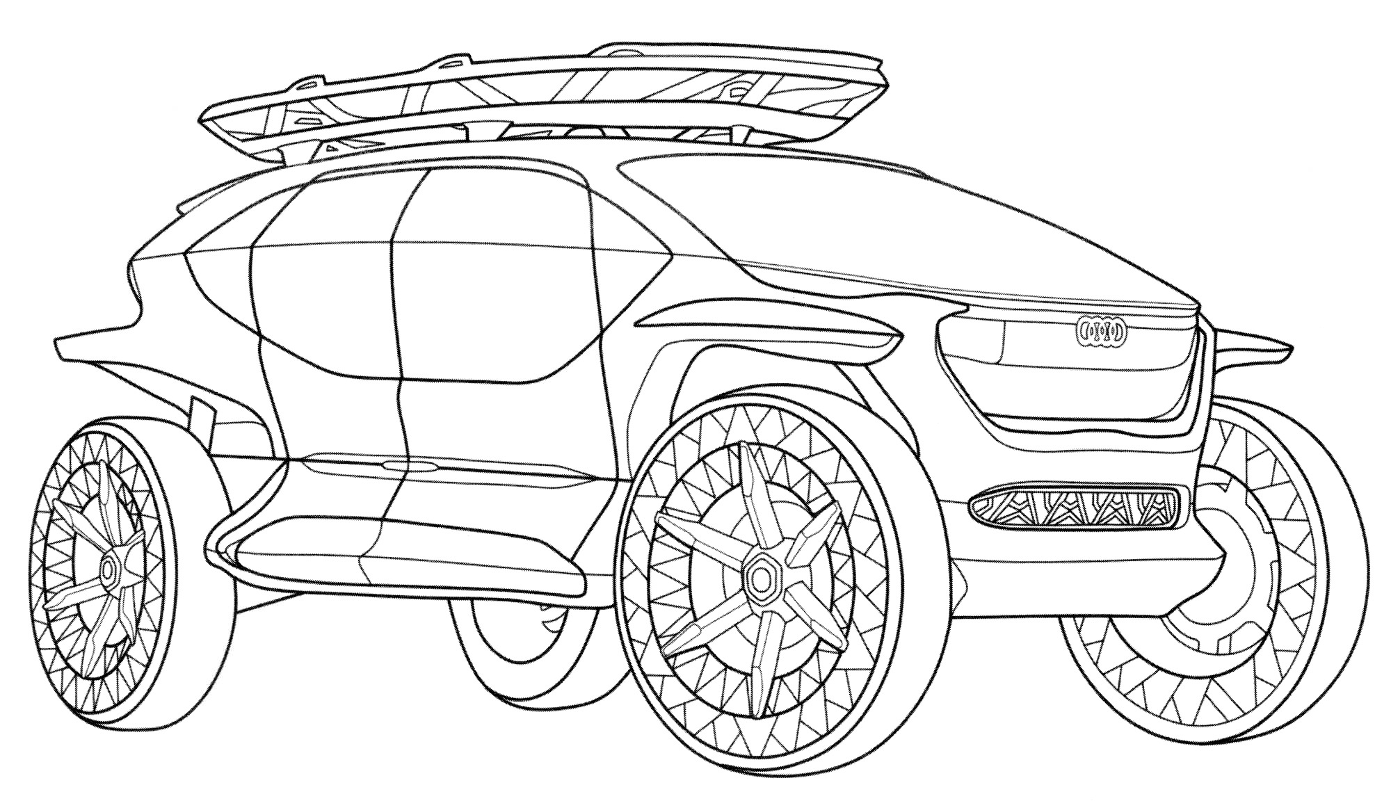 Розмальовка Audi AI TRAIL quattro