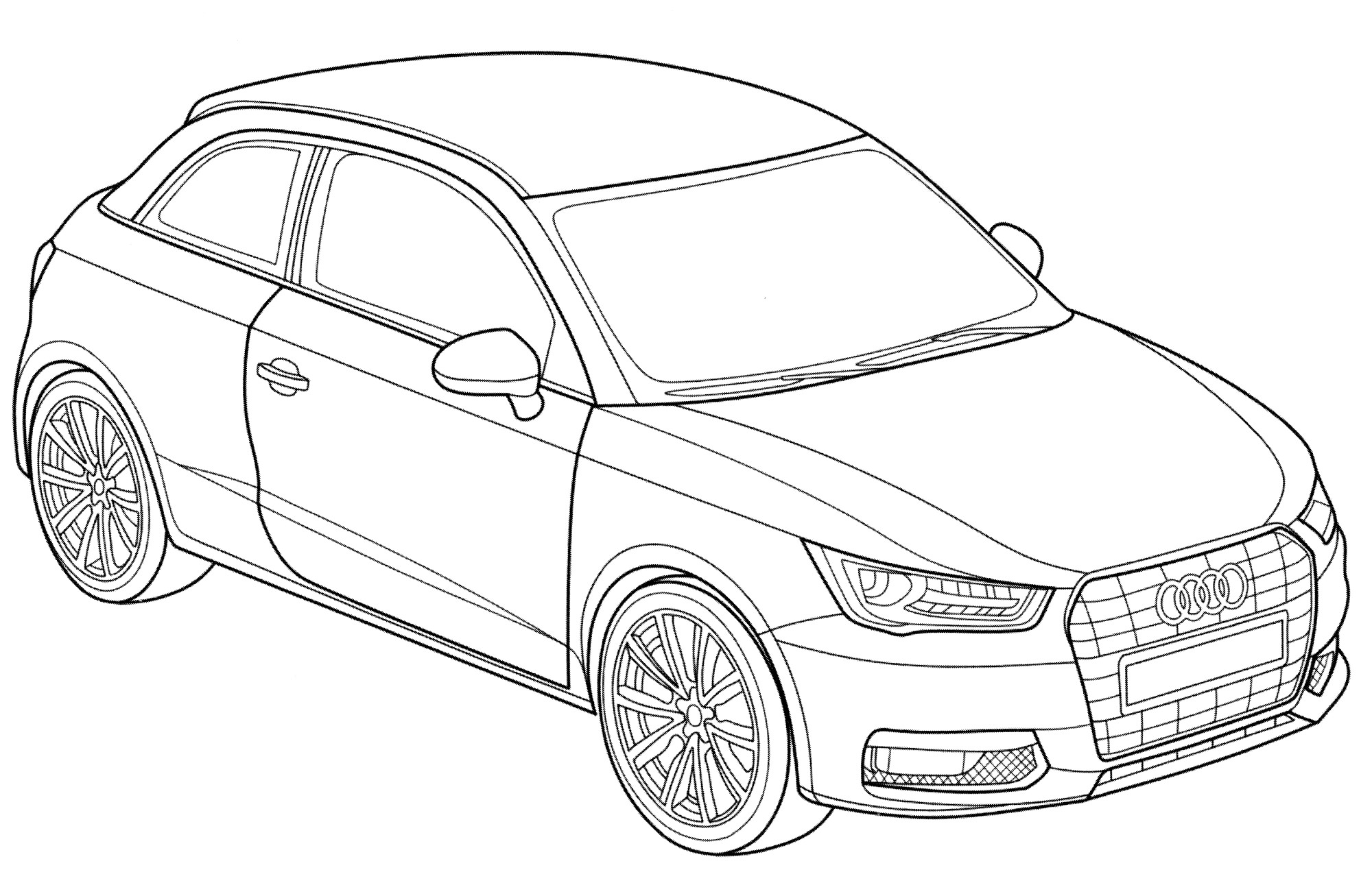 Розмальовка Audi A1