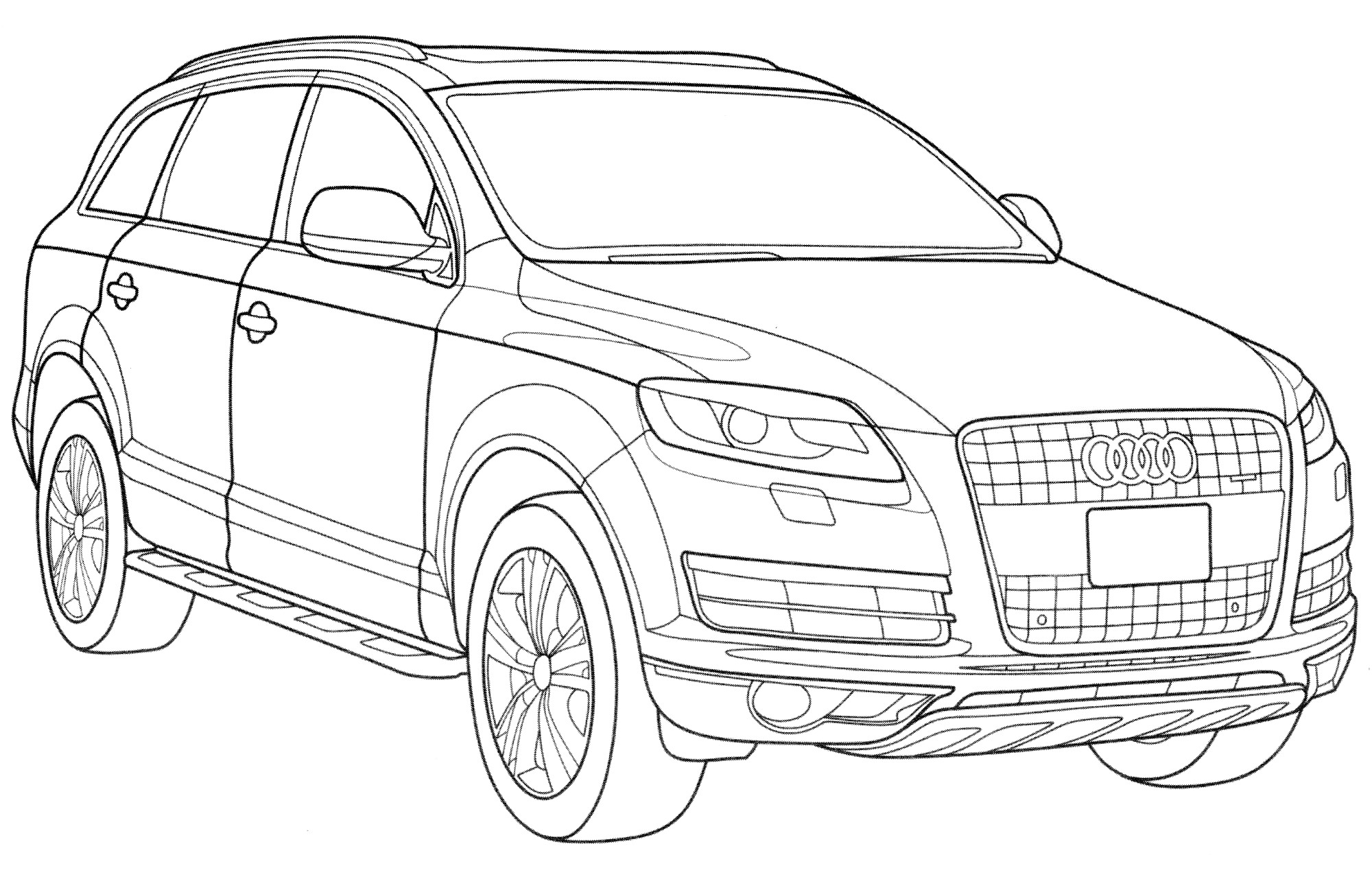 Розмальовка Audi Q7 model