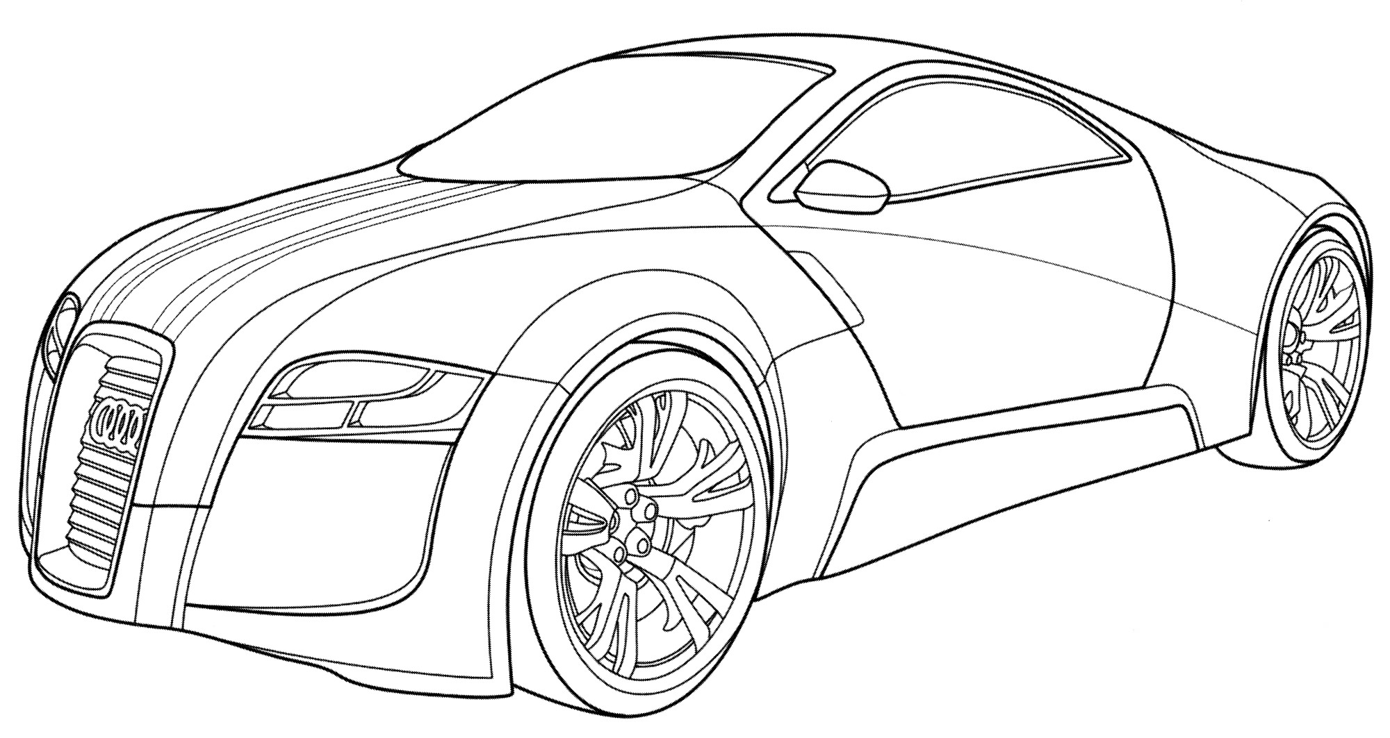 Розмальовка Audi R-Zero
