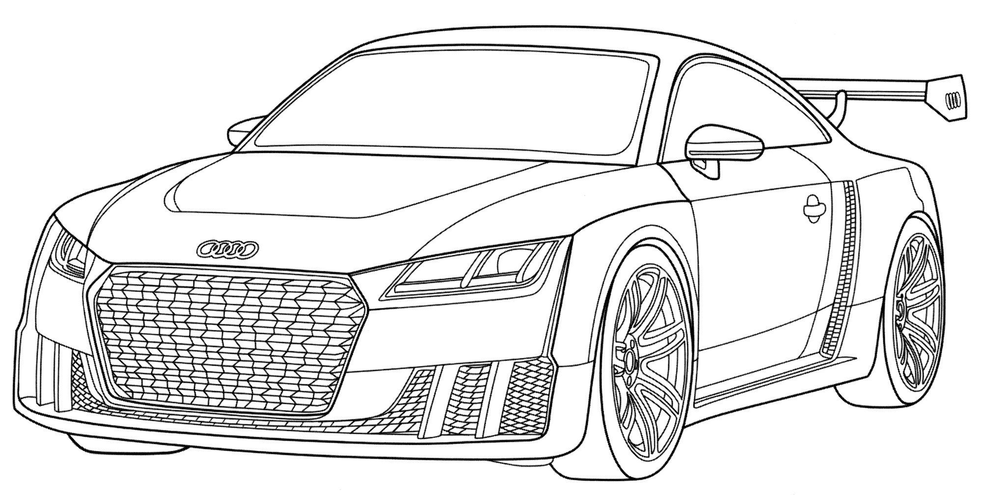 Розмальовка Audi TT clubsport turbo