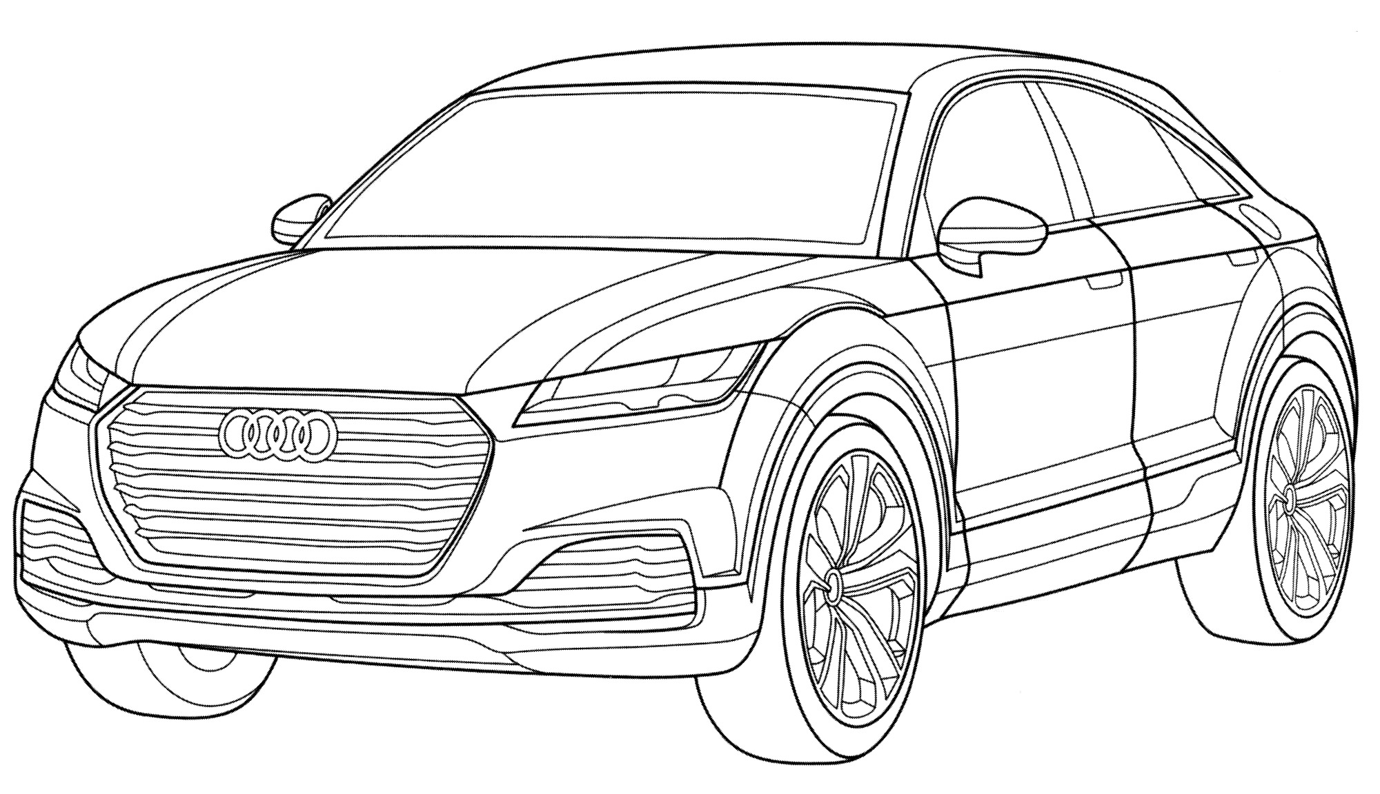 Розмальовка Audi TT Offroad