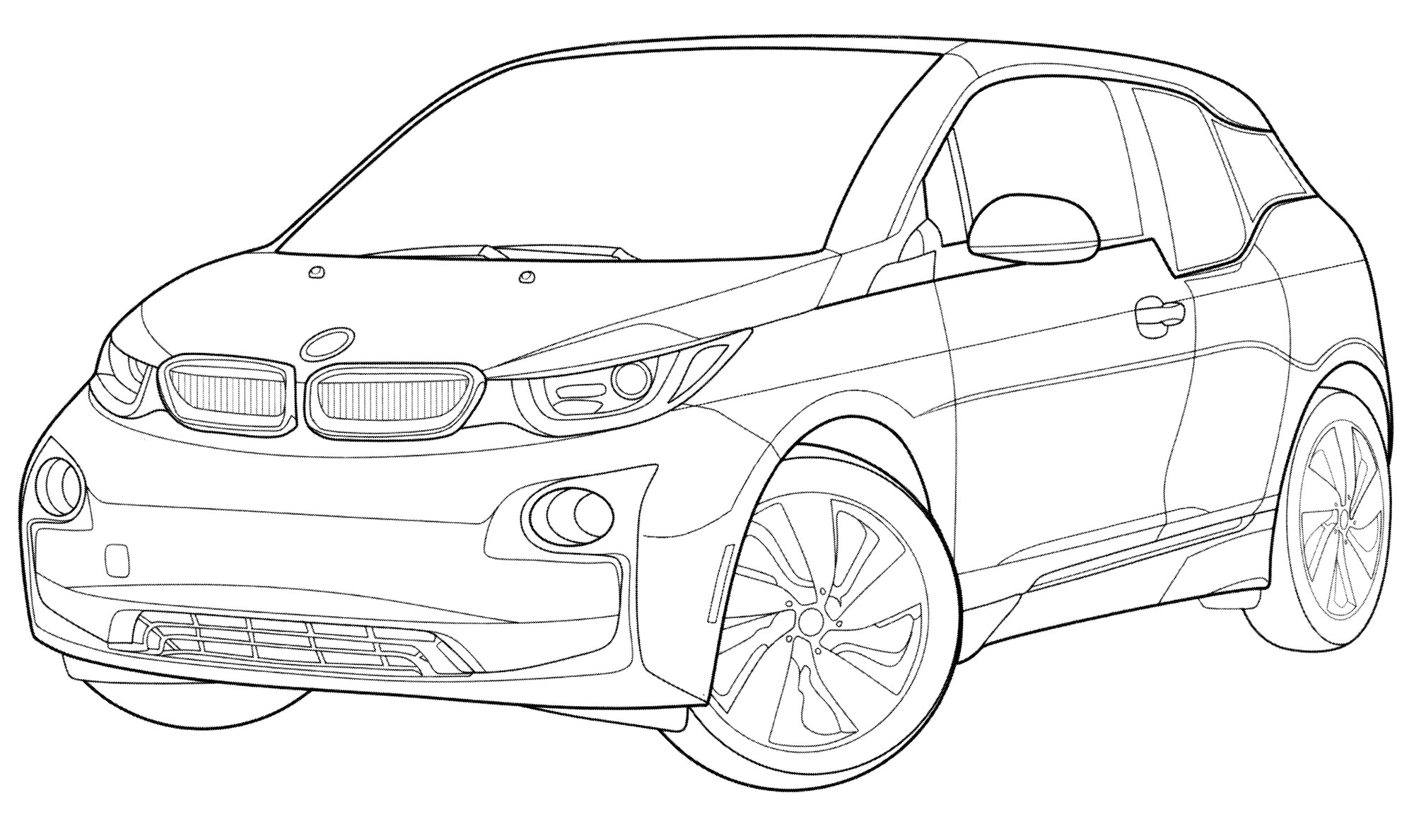 Розмальовка BMW i3