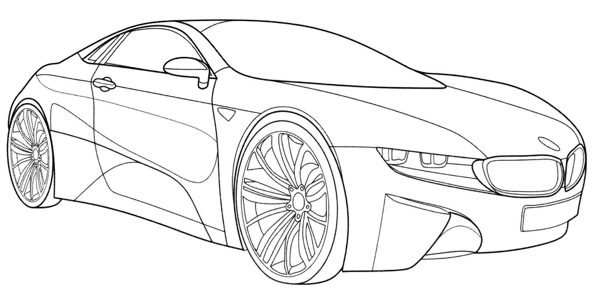 Розмальовка BMW M1 Supercar