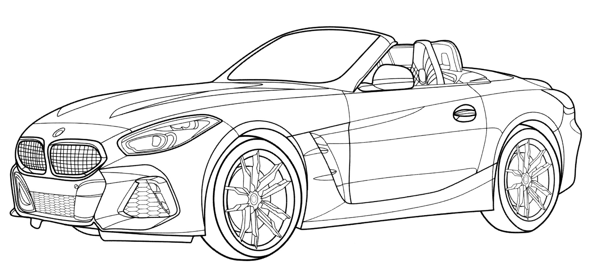 Розмальовка BMW Z4 model