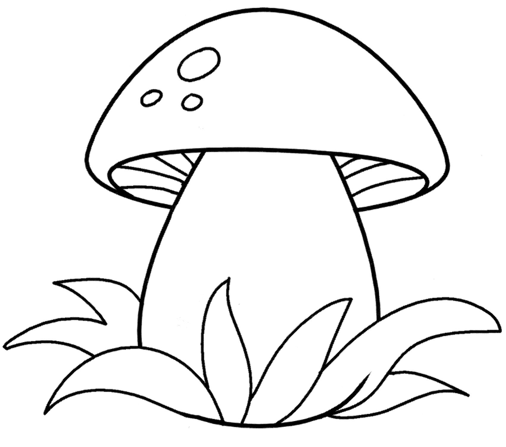 Розмальовка Красивий грибок
