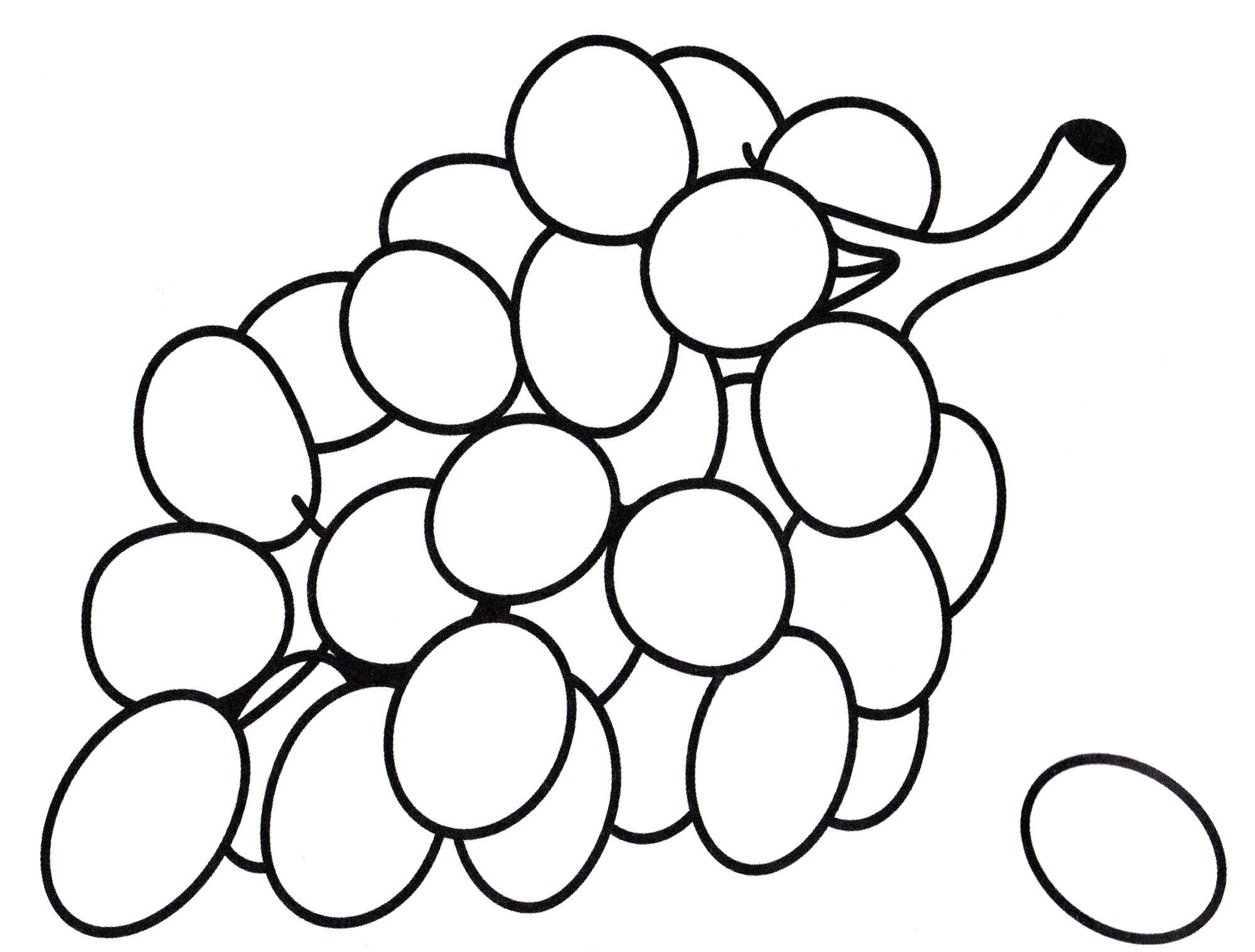 Розмальовка Пензлик винограду