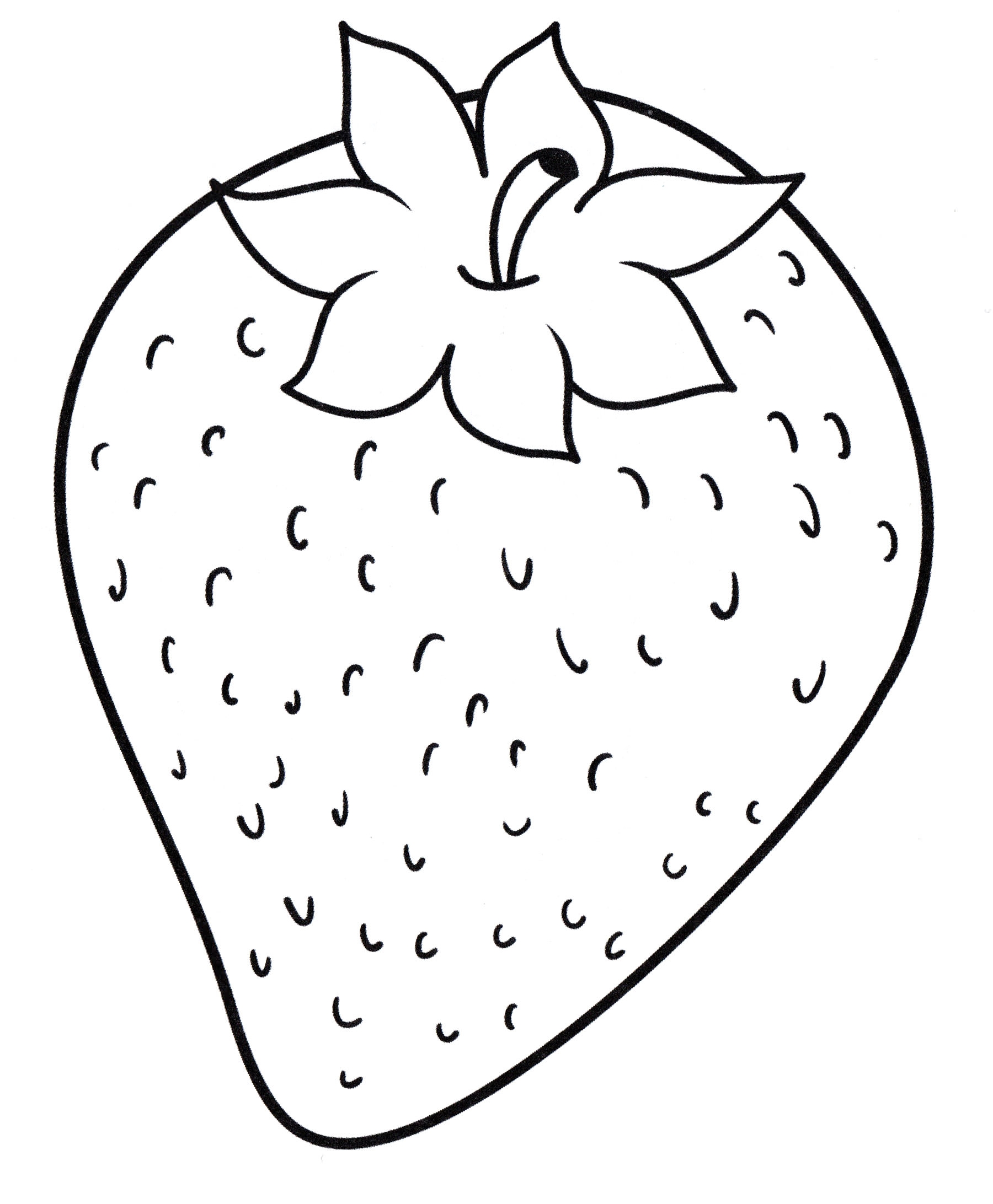 Розмальовка Ягідка полуниці