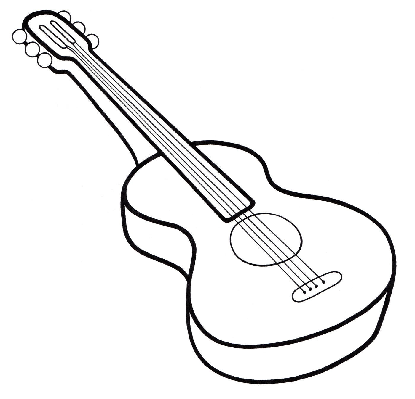Розмальовка Гітара