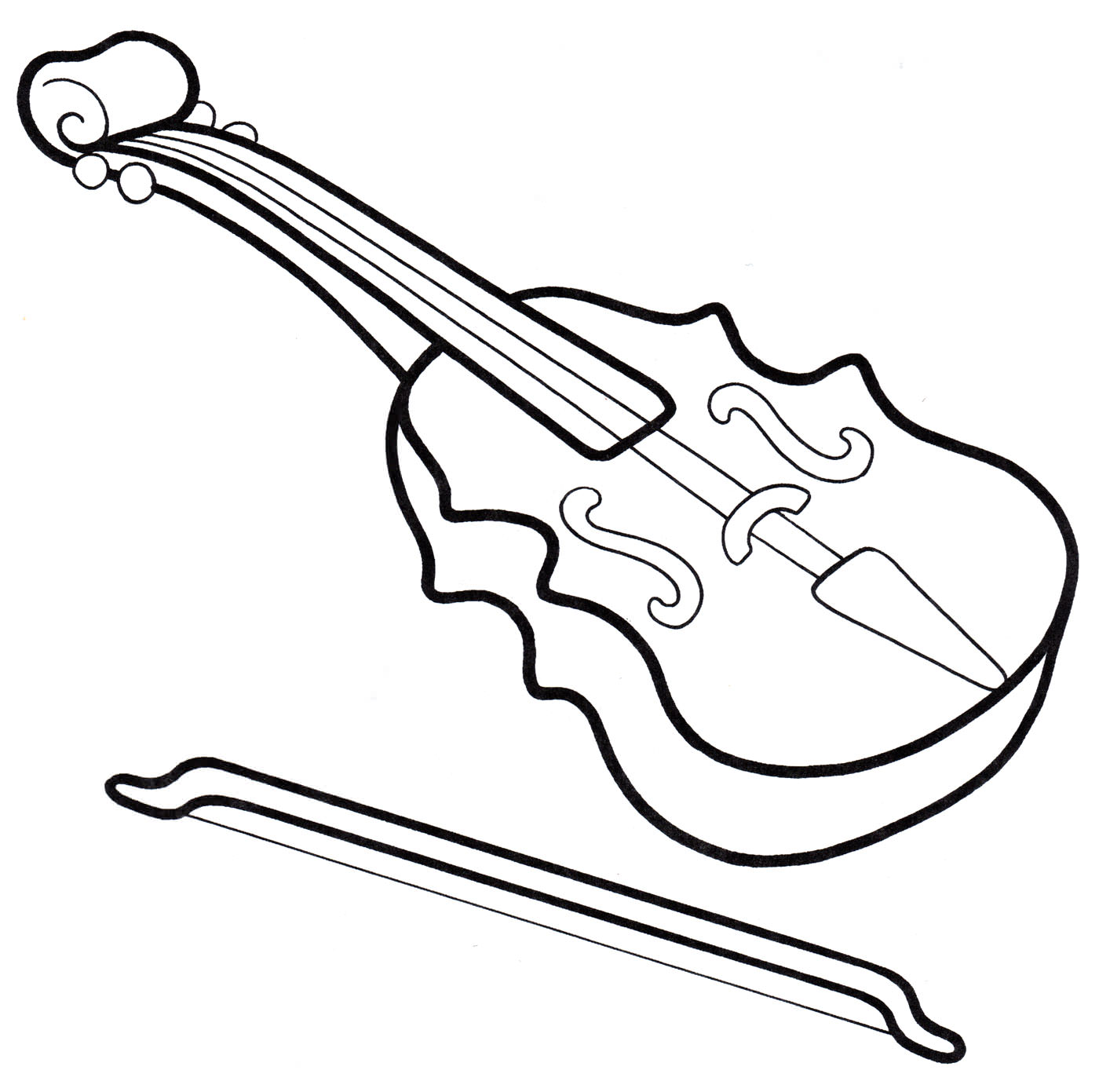 Розмальовка Скрипка