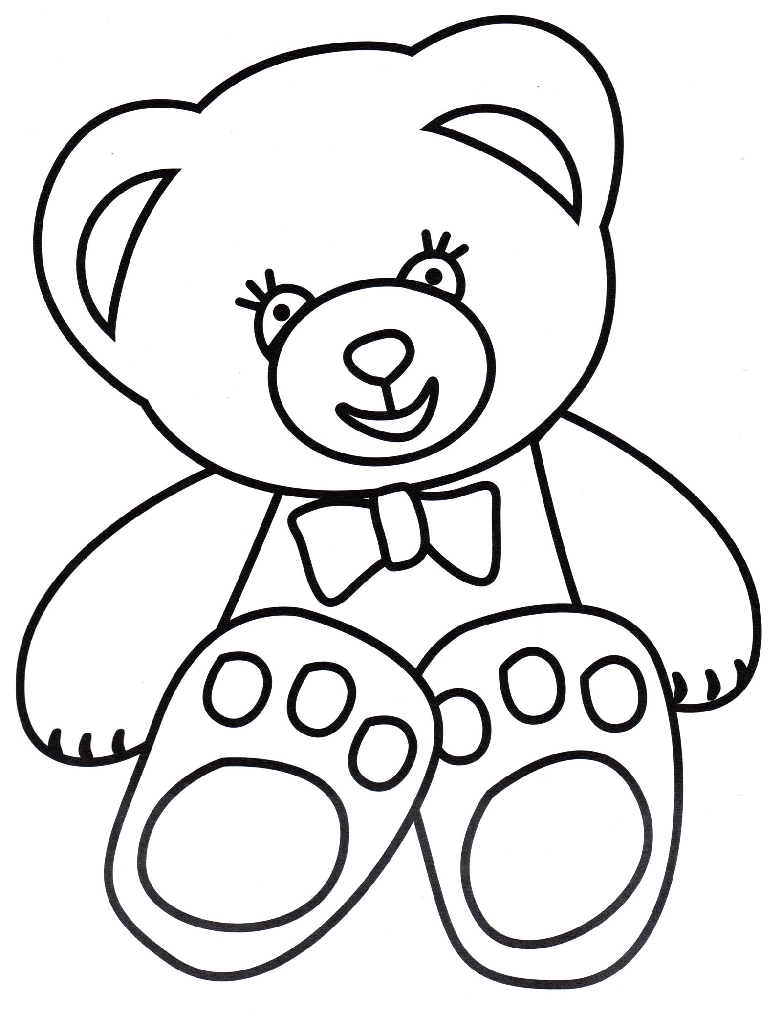 Розмальовка Іграшковий ведмедик
