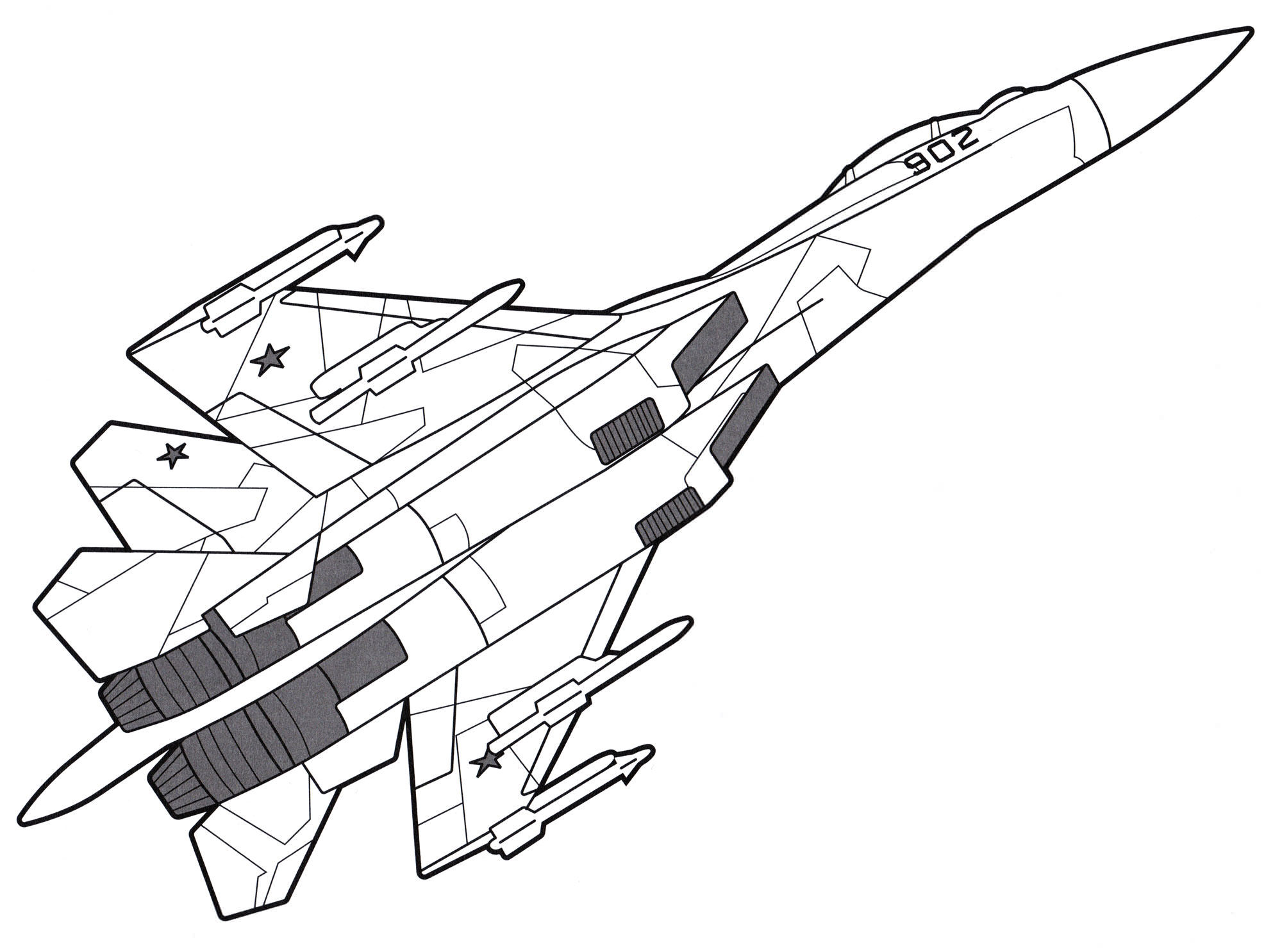 Розмальовка Су-35