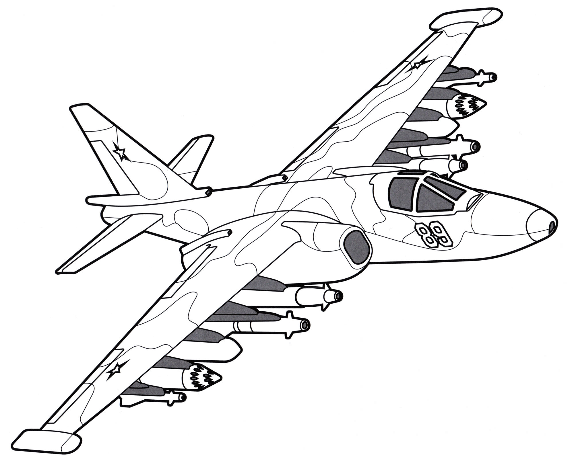 Розмальовка Су-25 Грач