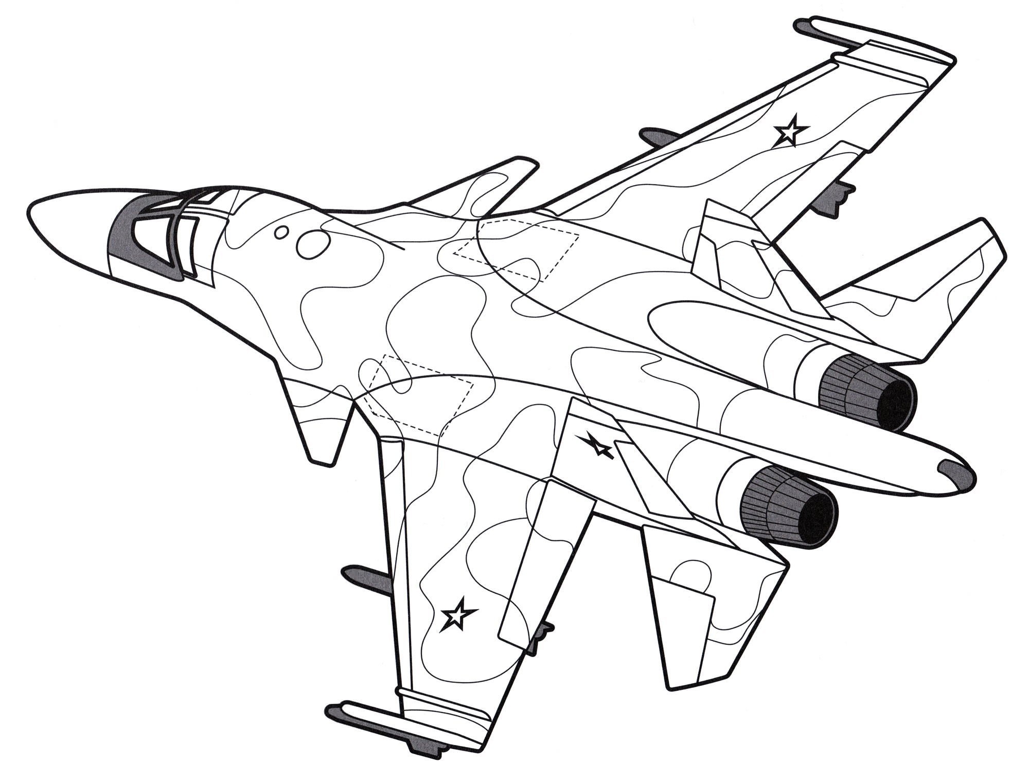 Розмальовка Су-34