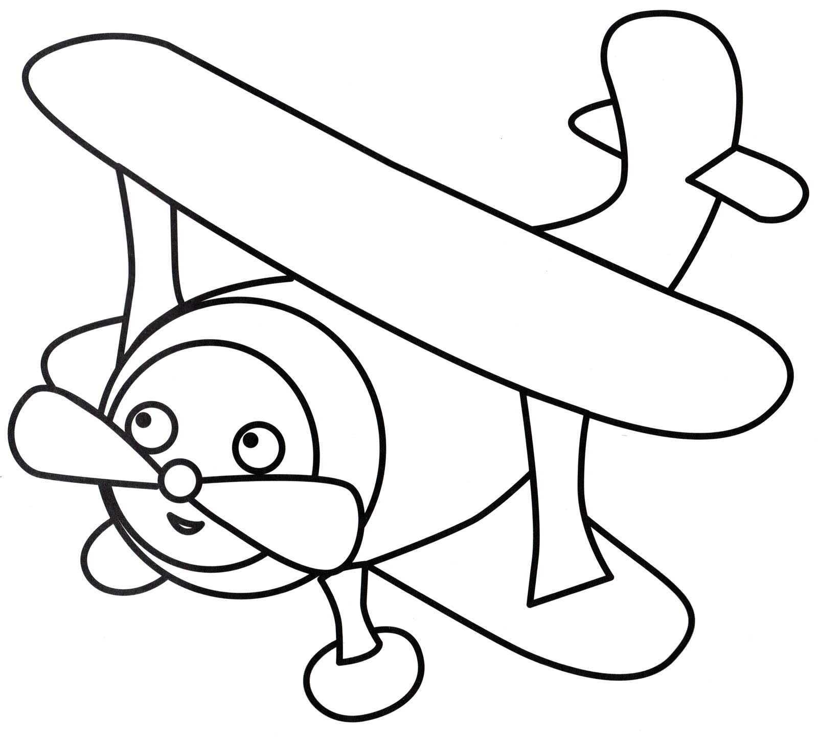 Раскраска Игрушечный самолетик