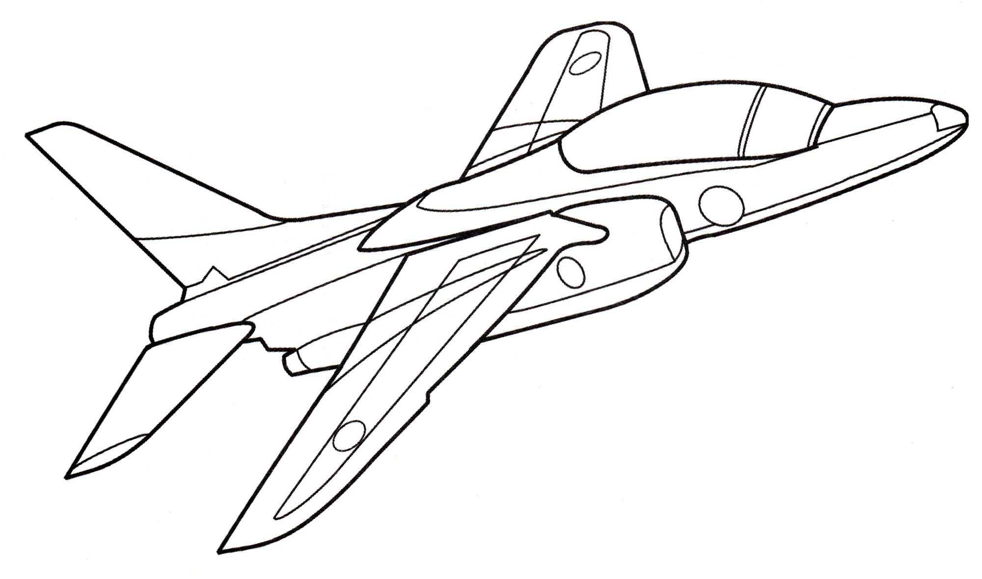 Розмальовка Літак-штурмовик T-4