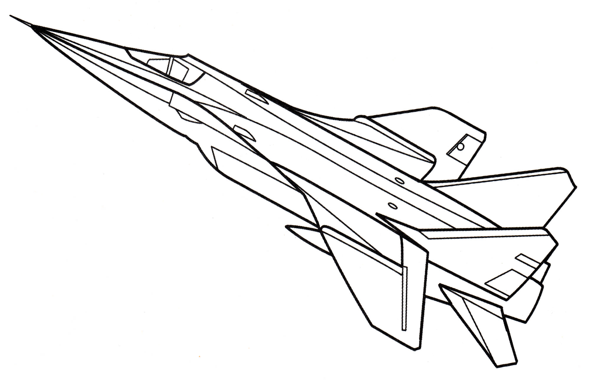 Розмальовка МіГ-31